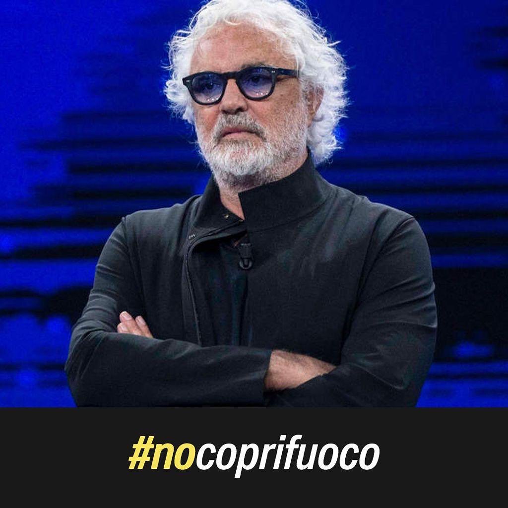 Flavio Briatore Il coprifuoco non serve. 
Serve responsabilità e buon senso da parte di tutti.
C...