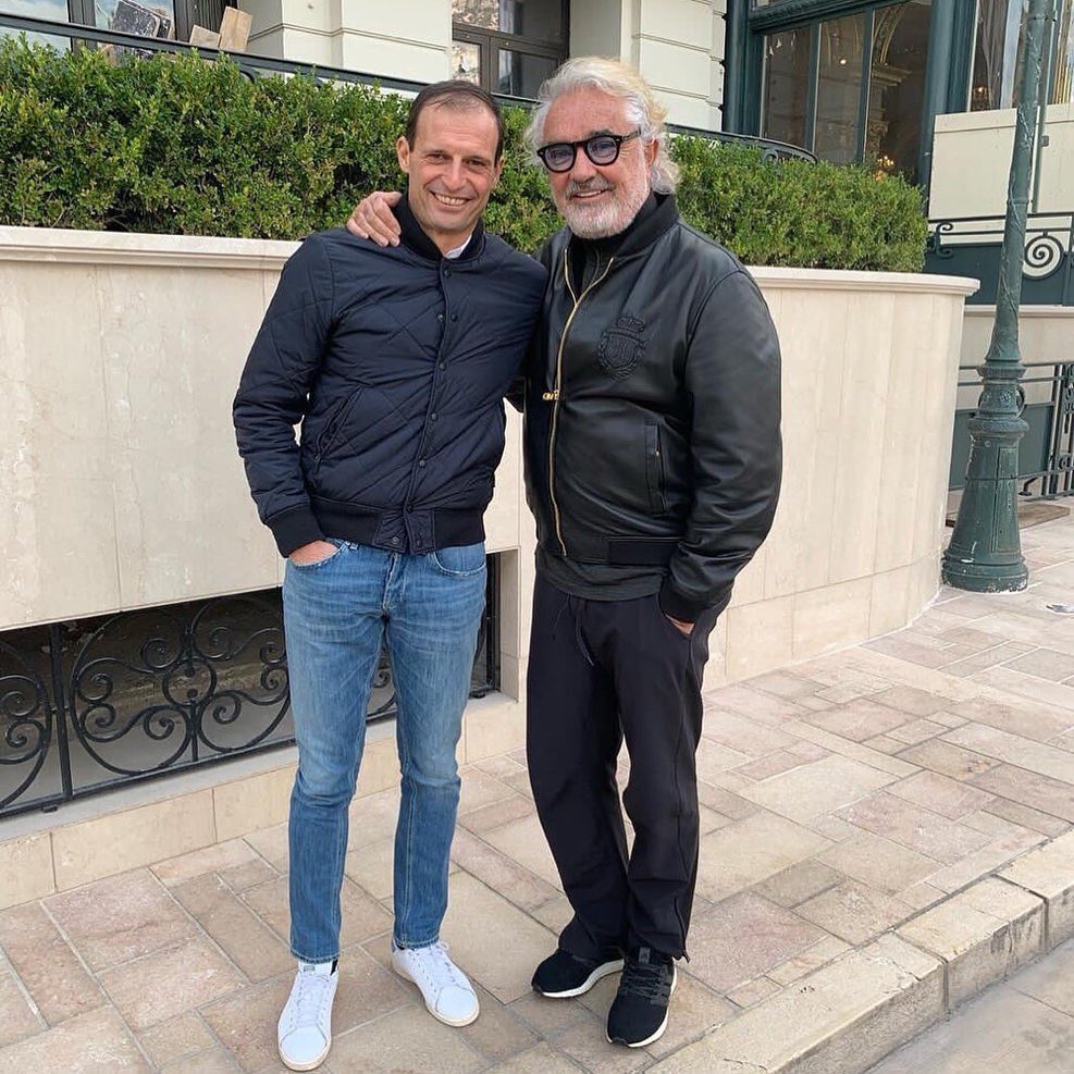 Flavio Briatore Sono contento che il mio amico Max Allegri sia ritornato alla  
Congratulazioni ...