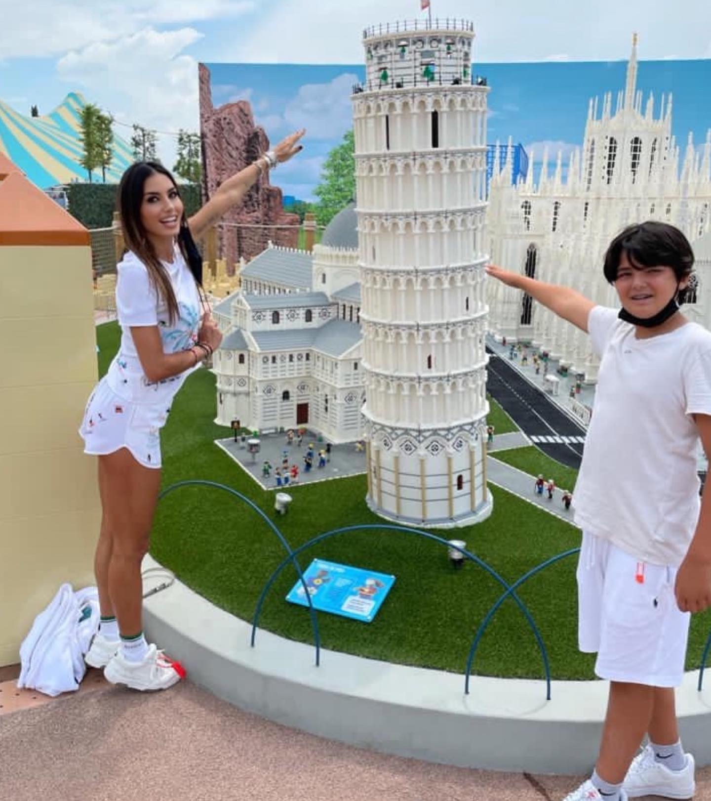 Elisabetta Gregoraci Ci siamo divertiti tanto, abbiamo riso, giocato e corso per tutta Gardaland senz...