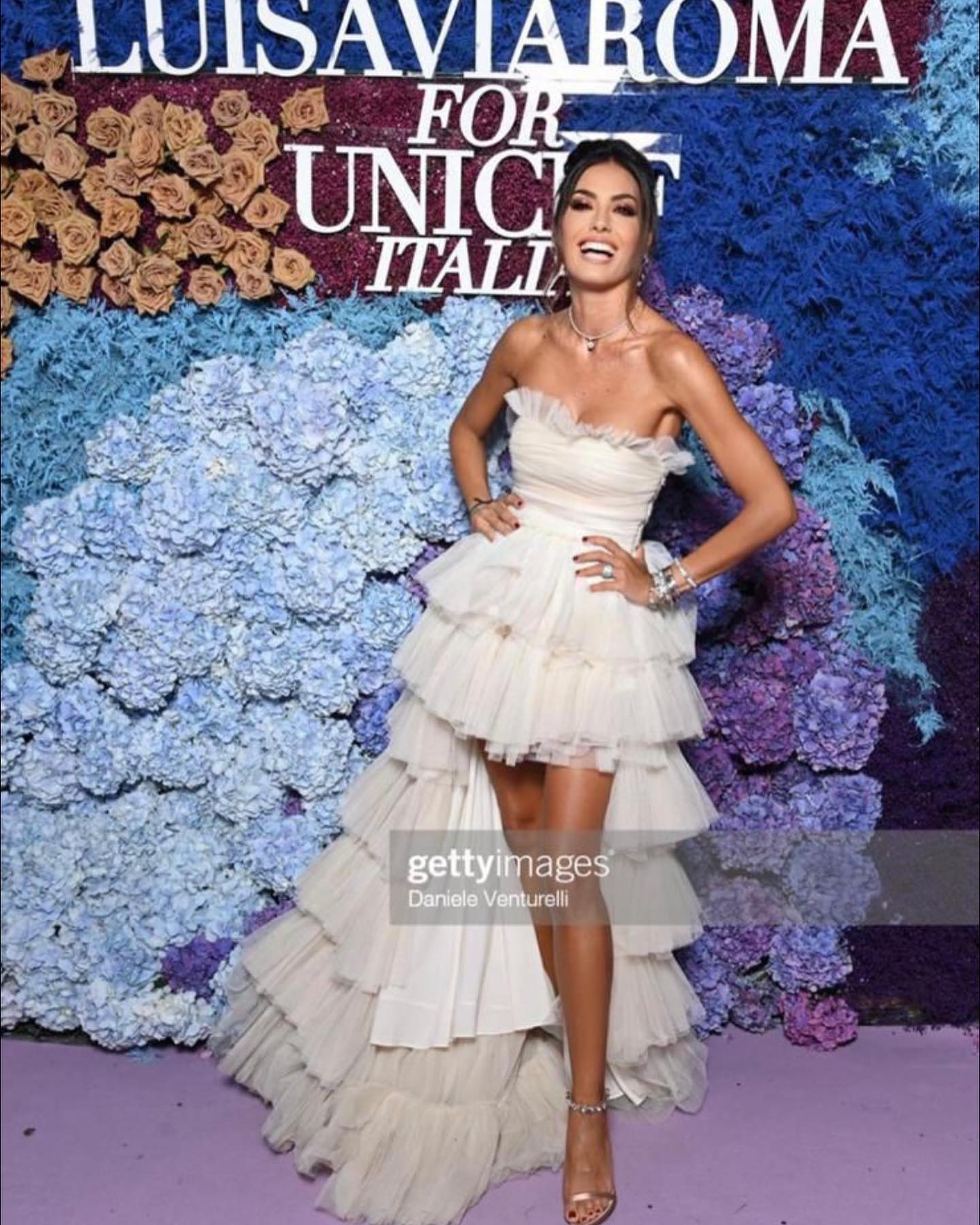 Elisabetta Gregoraci About last night:  for  Summer Gala in Capri...