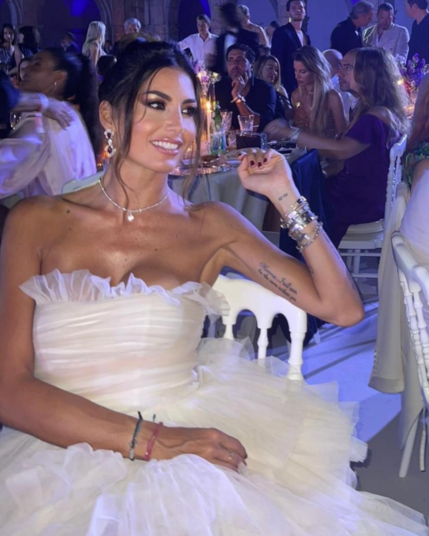 Elisabetta Gregoraci About last night:  for  Summer Gala in Capri...