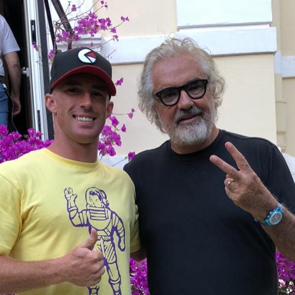 Flavio Briatore With Bernie Ecclestone and...