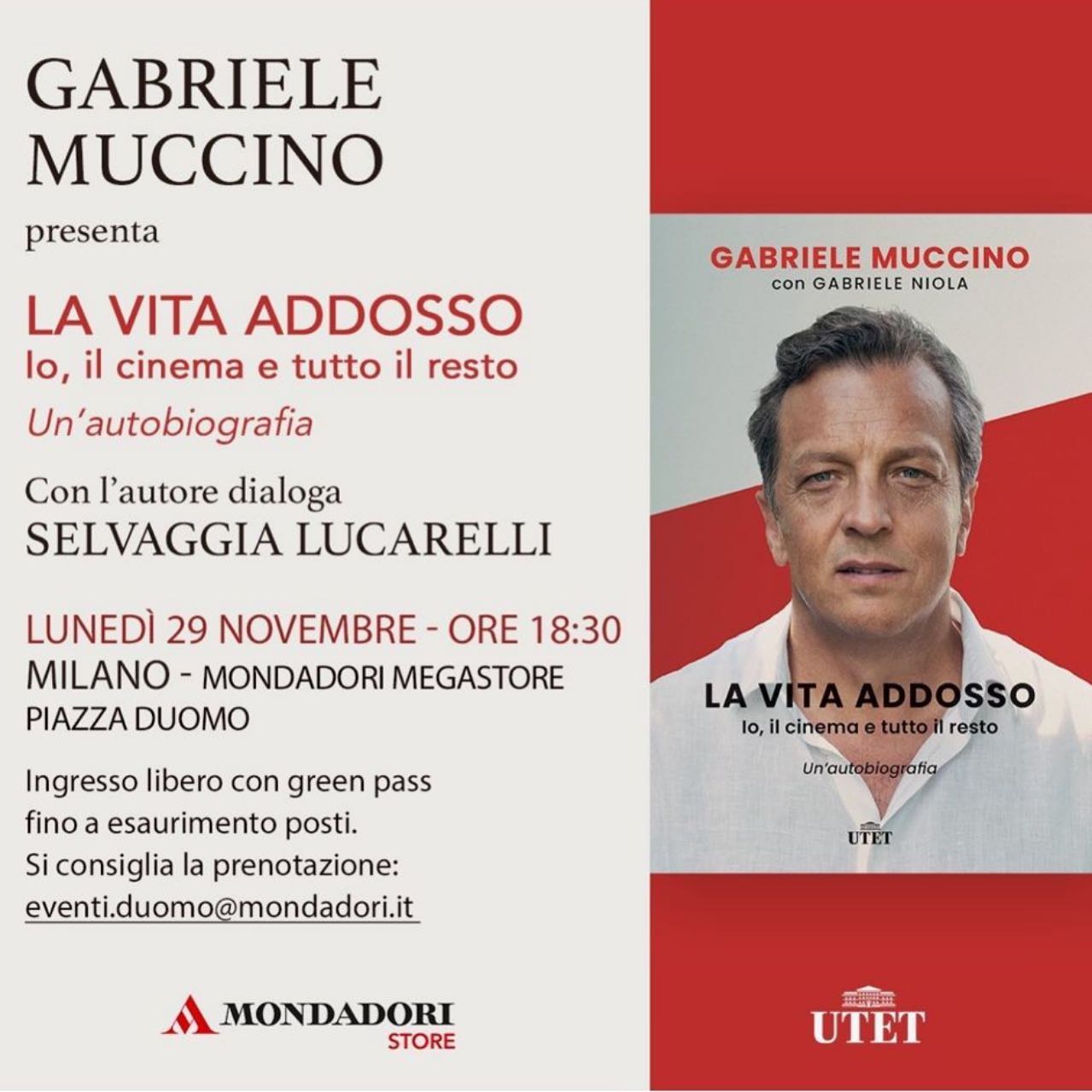 Selvaggia Lucarelli Il libro di Gabriele Muccino è sinceramente appassionante. Un libro generoso, pi...