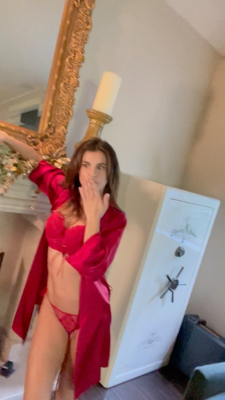 Elisabetta Canalis Celebrating the Spirit of Christmas with my 
 lingerie
   adv...