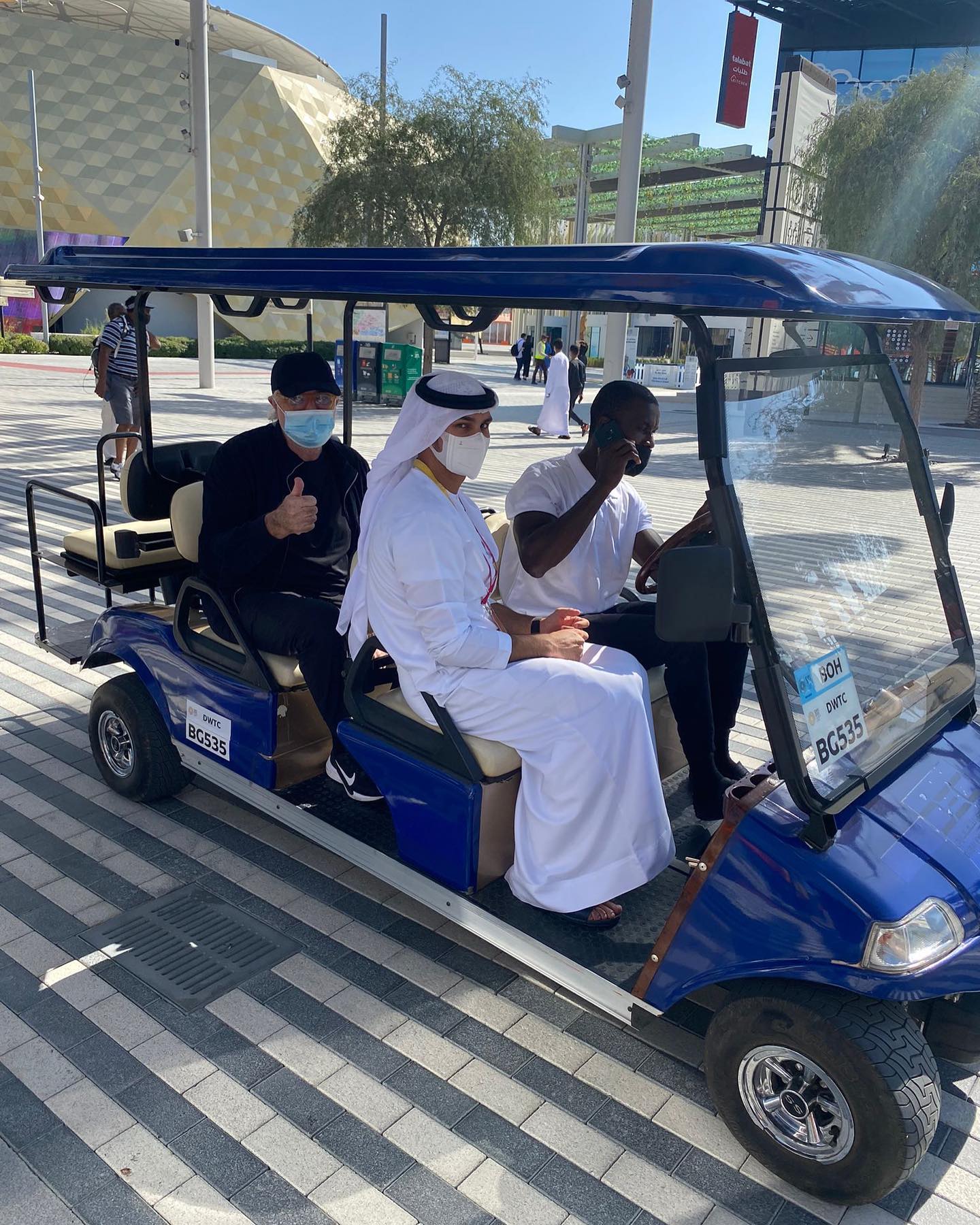 Flavio Briatore In visita alla expo di Dubai...