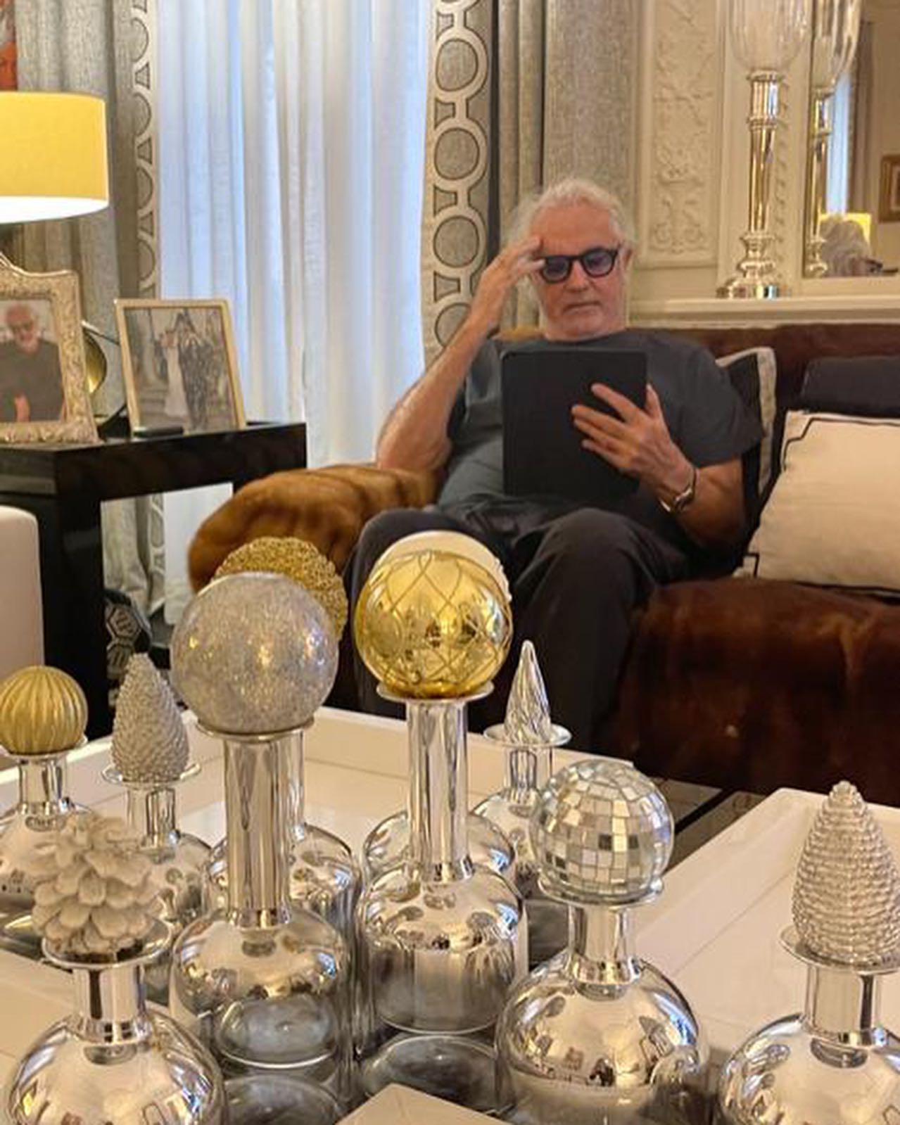 Flavio Briatore Serata in casa...