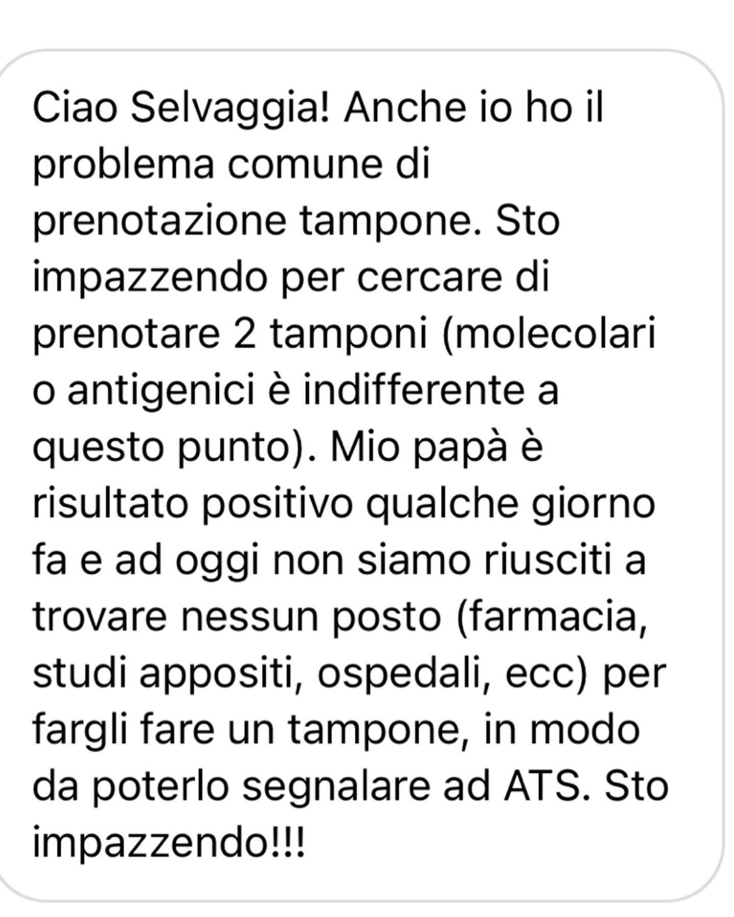 Selvaggia Lucarelli Queste sono alcune delle situazioni tipo al momento. Chi se può permettere si st...