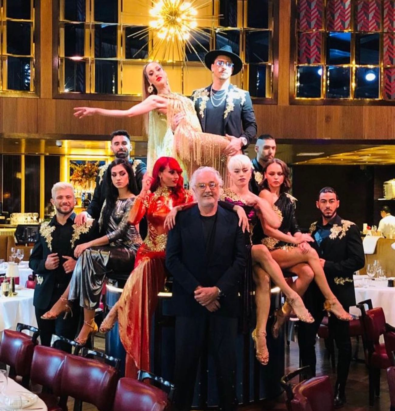 Flavio Briatore Our fantastic artistic cast at  
New acts, great dining experience, we are...