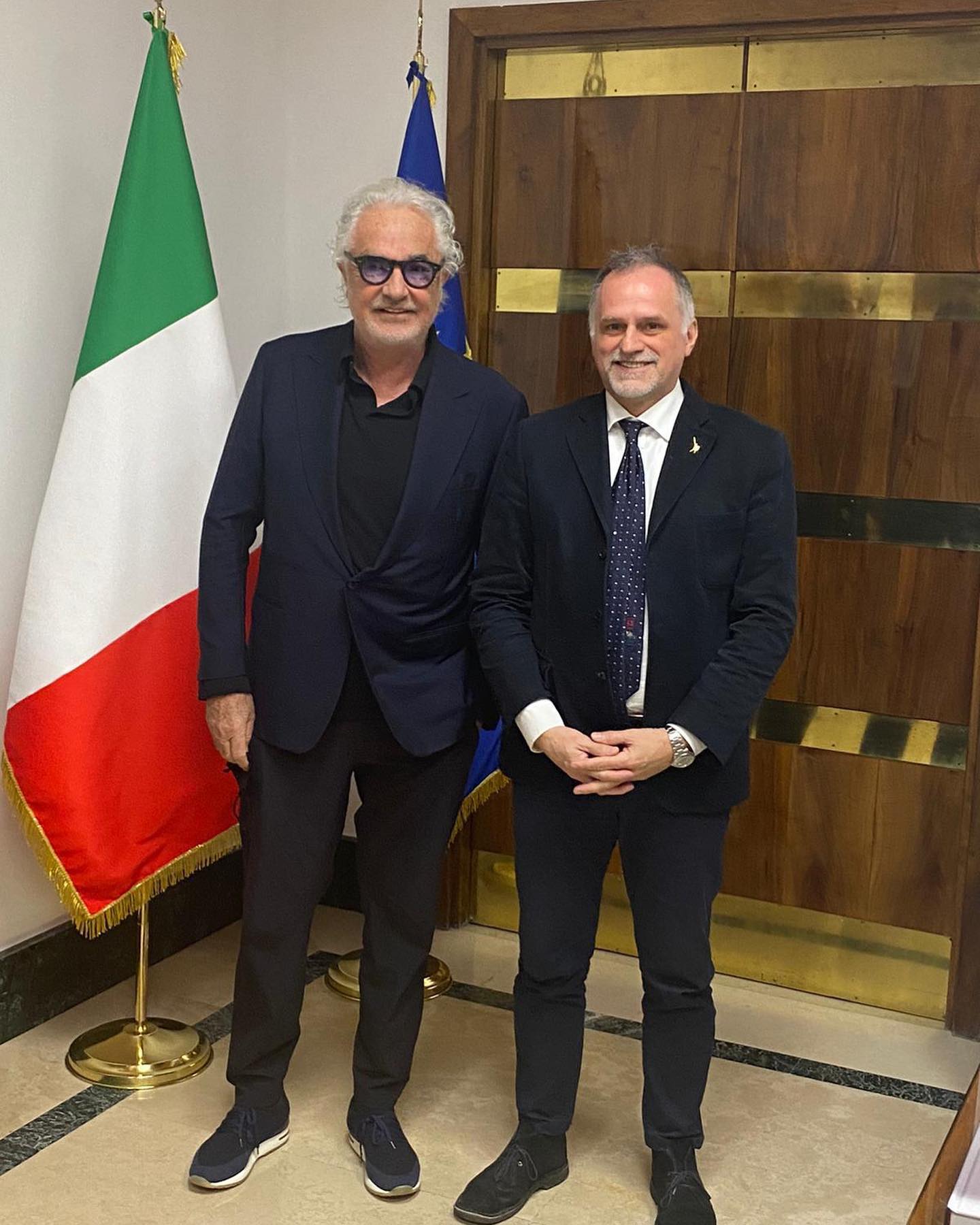 Flavio Briatore Incontro con il Ministro del Turismo Massimo Garavaglia. Abbiamo parlato di conc...