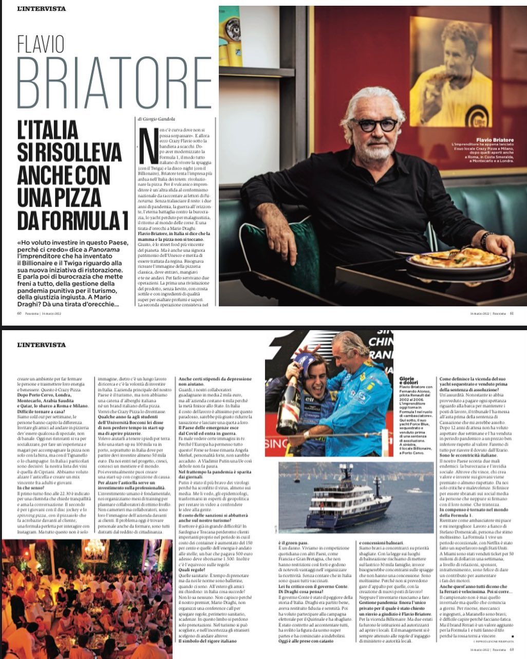 Flavio Briatore La mia intervista per...