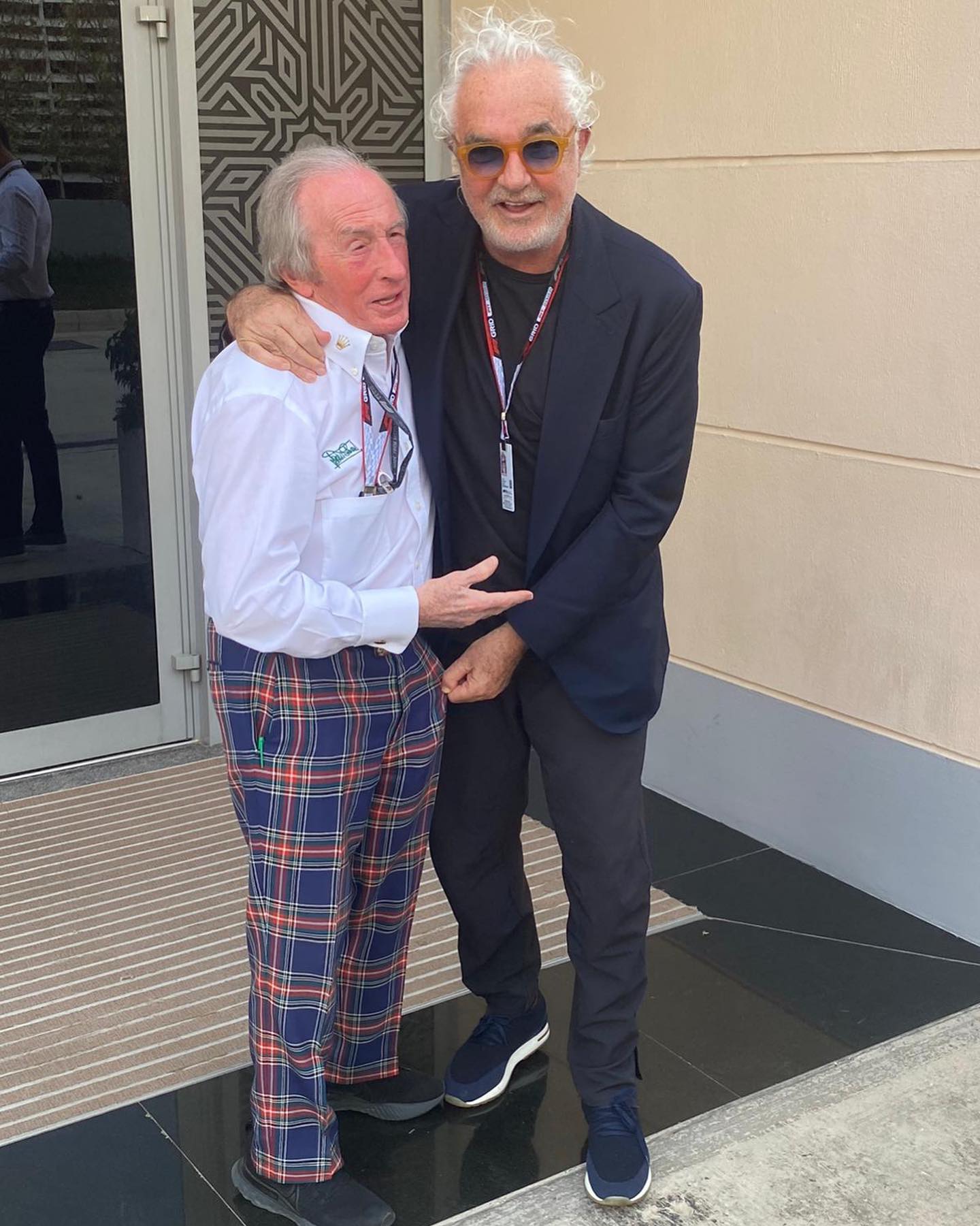 Flavio Briatore Con Gerhard Berger e Jean Alesi, miei ex piloti Benetton e Jackie Stewart

With ...