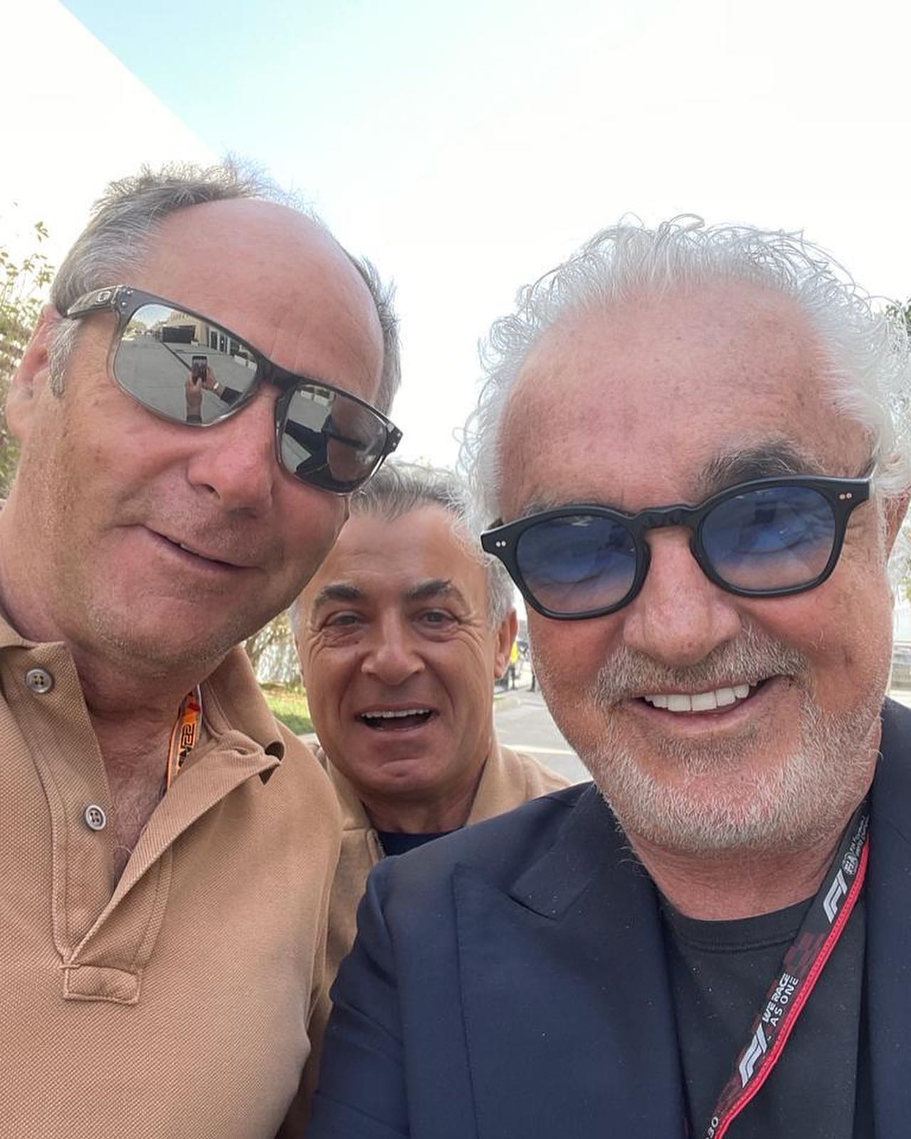 Flavio Briatore Con Gerhard Berger e Jean Alesi, miei ex piloti Benetton e Jackie Stewart

With ...