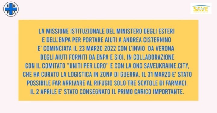 Elisabetta Canalis Il viaggio degli aiuti dall’Italia  a Kyiv per Andrea Cisternino e per le creatu...