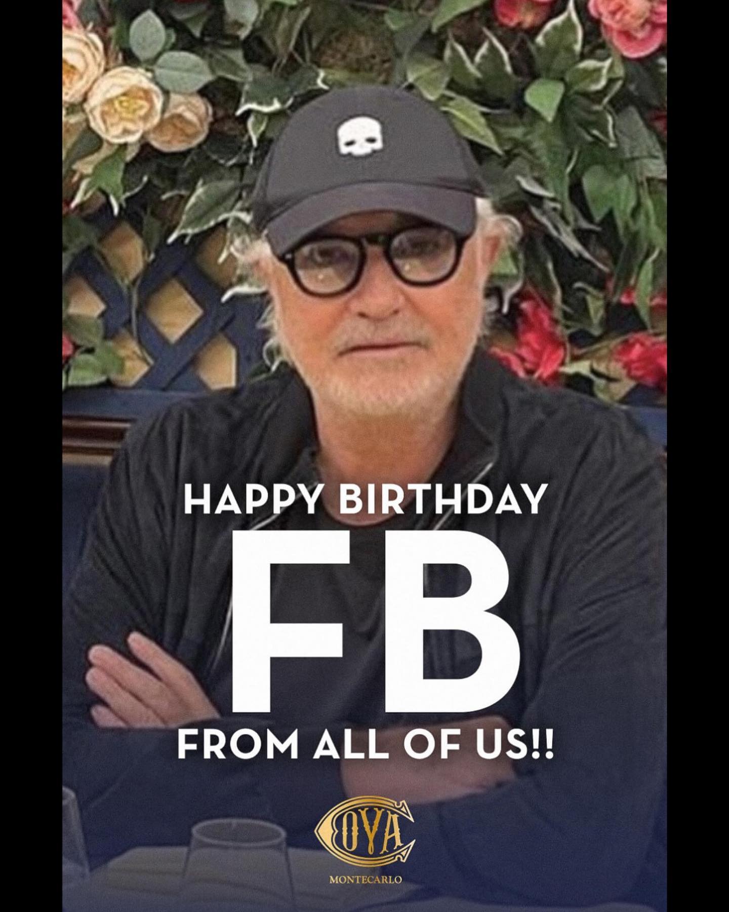 Flavio Briatore Grazie al mio grande Team per gli auguri di buon compleanno e per l’ottimo lavor...