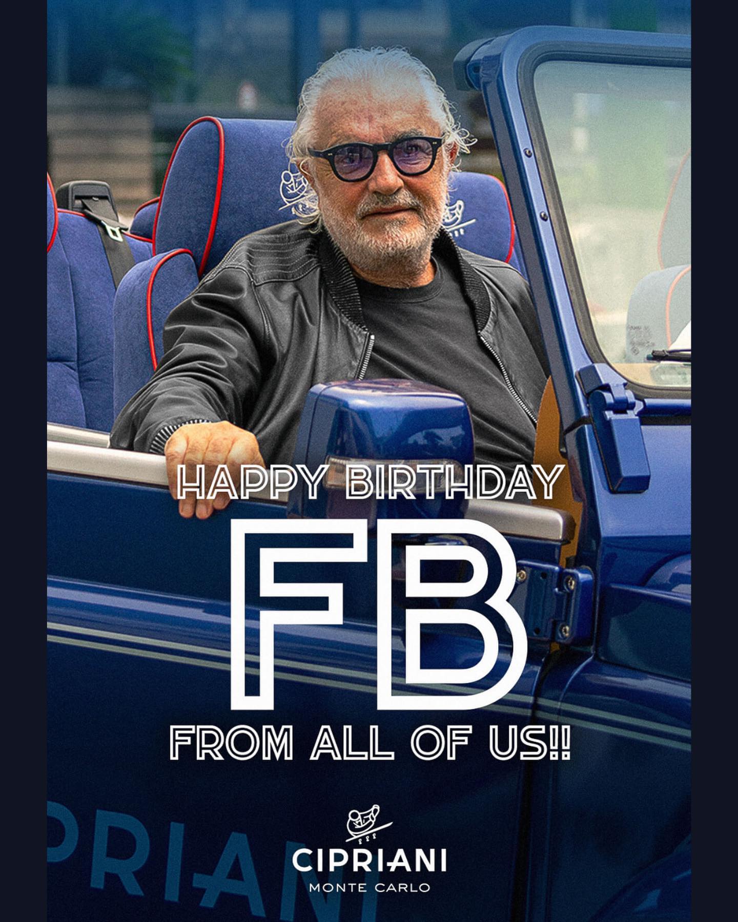 Flavio Briatore Grazie al mio grande Team per gli auguri di buon compleanno e per l’ottimo lavor...