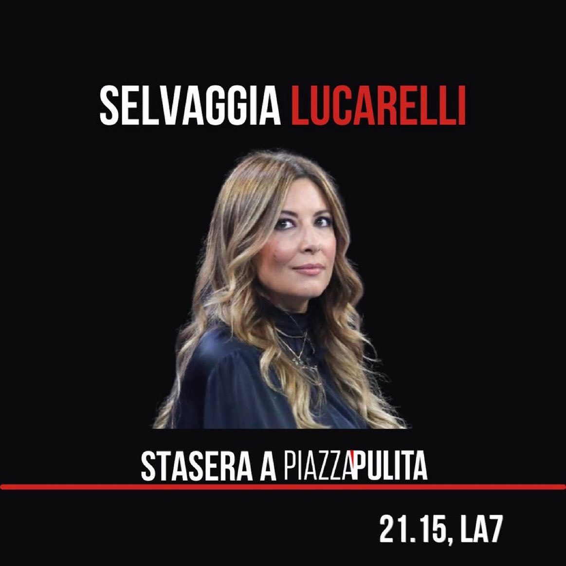 Selvaggia Lucarelli Vi aspetto stasera! (purtroppo sarò collegata da casa, ma vedrò di preparare uno...