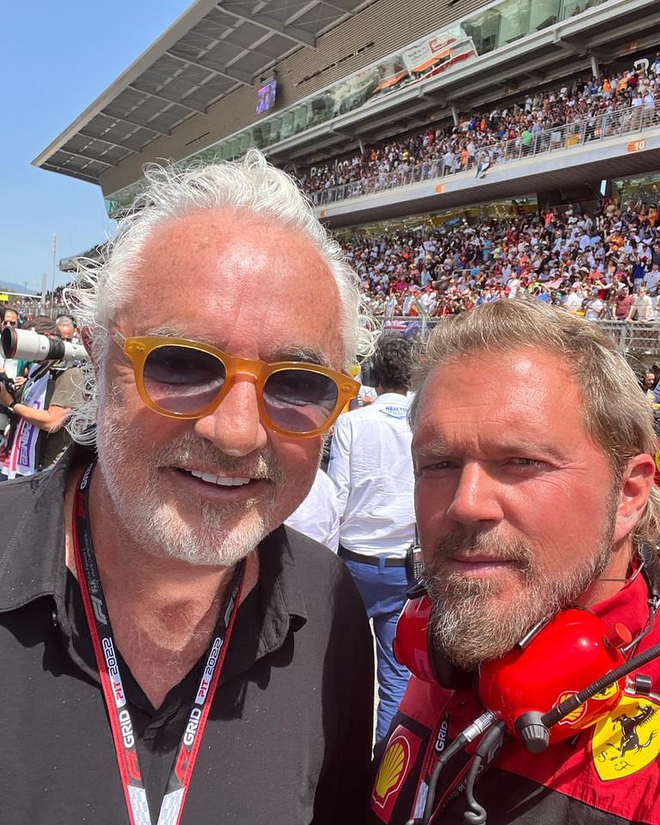 Flavio Briatore Con  sulla griglia del GP di Barcellona

With  on the Spanish GP grid...