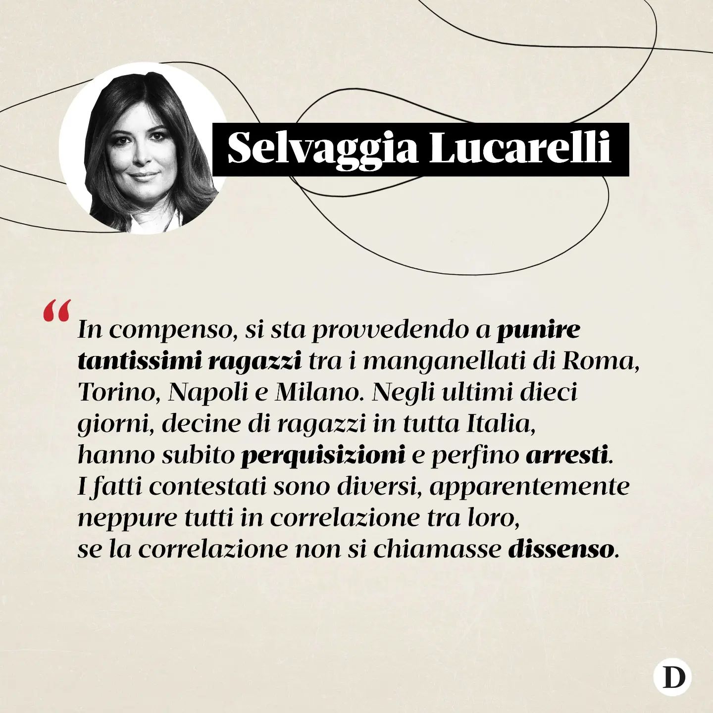 Selvaggia Lucarelli Giovedì mattina, ore 8. Sono sveglia da poco. Mio figlio Leon è in gita da due g...