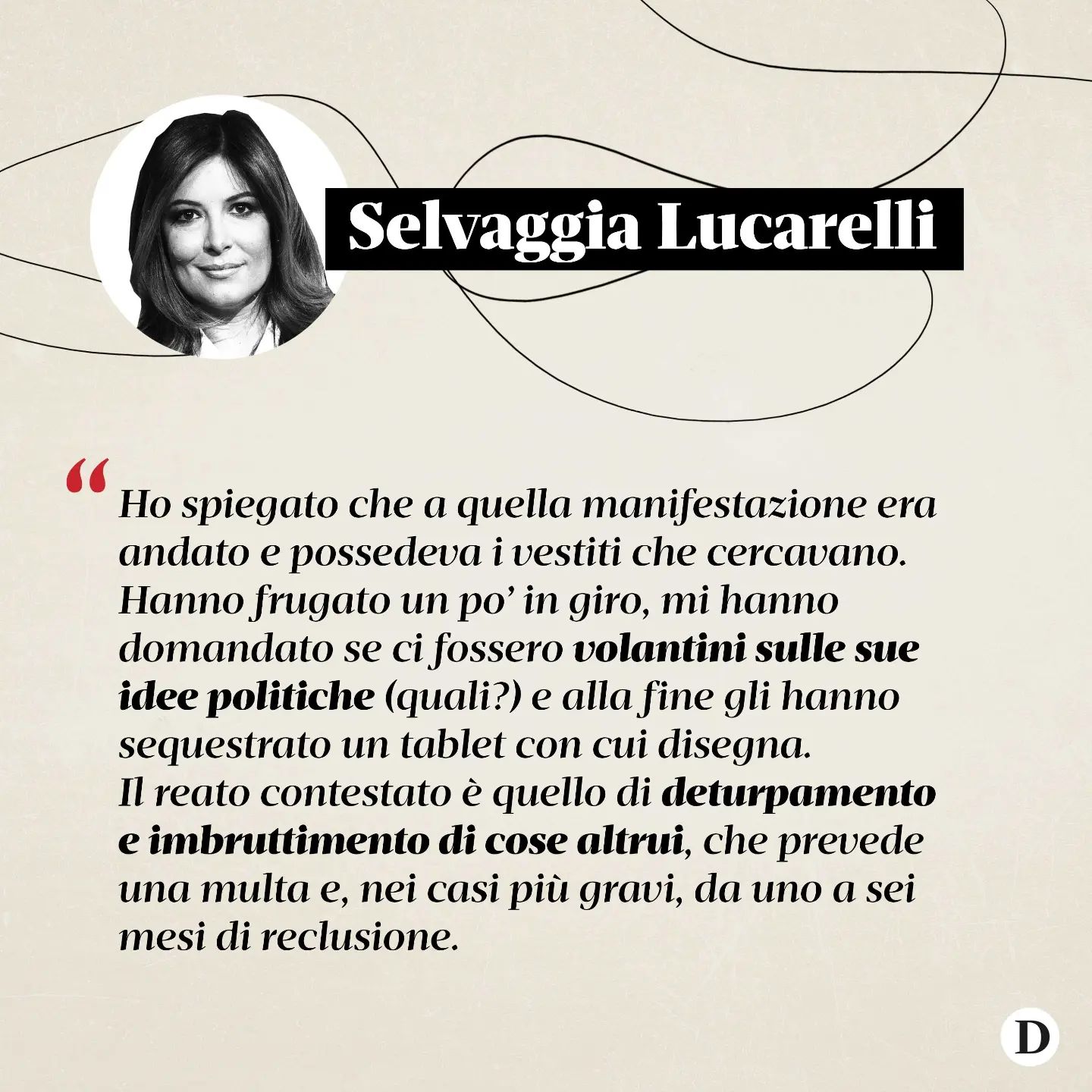 Selvaggia Lucarelli Giovedì mattina, ore 8. Sono sveglia da poco. Mio figlio Leon è in gita da due g...