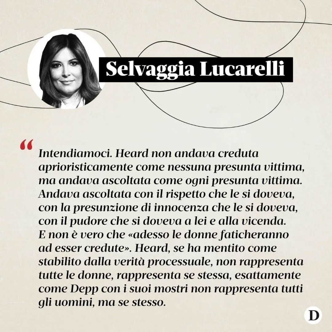 Selvaggia Lucarelli È finita come era chiaro che sarebbe finita e come non sarebbe dovuta finire, co...