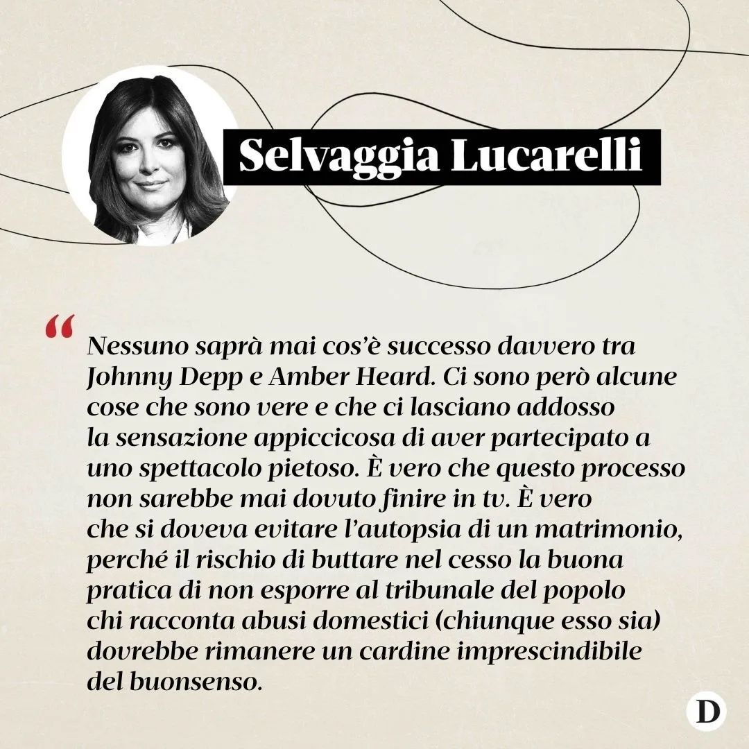 Selvaggia Lucarelli È finita come era chiaro che sarebbe finita e come non sarebbe dovuta finire, co...