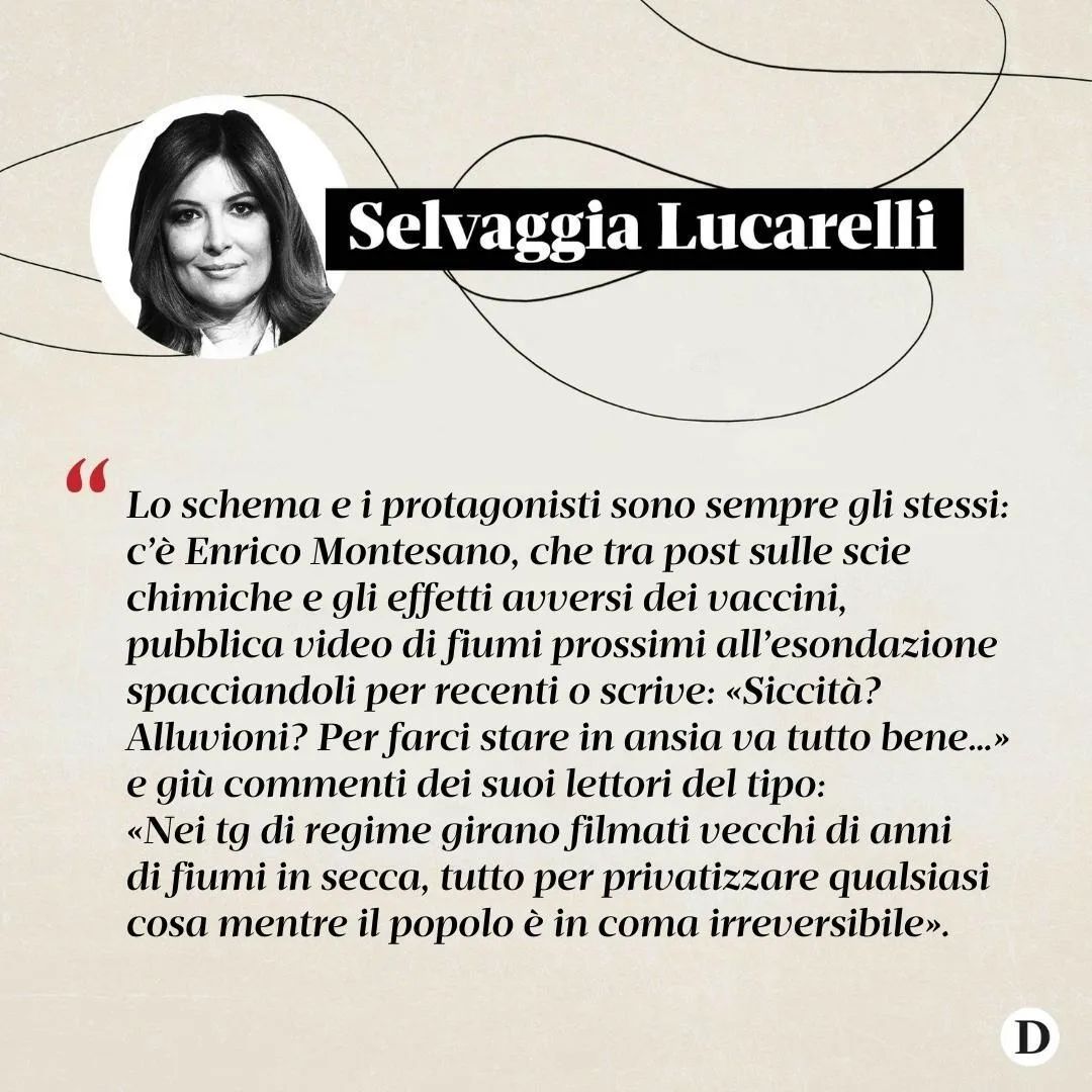 Selvaggia Lucarelli Il  è come il Covid: nel tempo si aggiorna, si sviluppano nuovi ceppi e varianti...