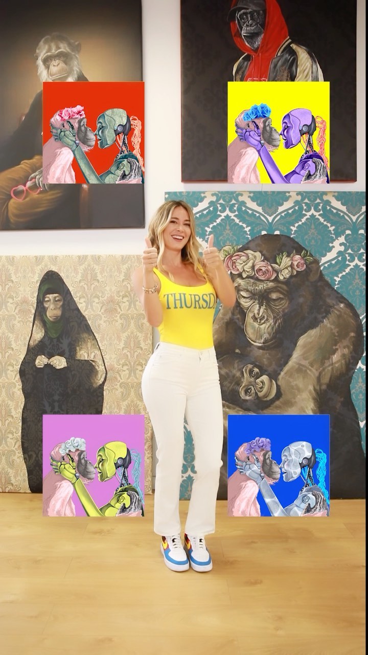 Diletta Leotta Deal Apes, la nuova collezione NFT realizzata da  è disponibile in pezzi numerat...