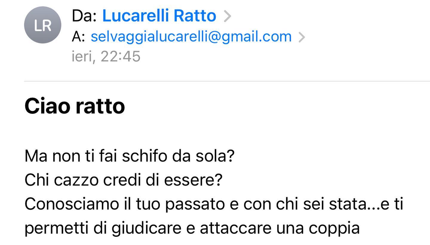 Selvaggia Lucarelli Mi chiedo spesso dove vada a finire tutto questo odio feroce che mi viene rivers...