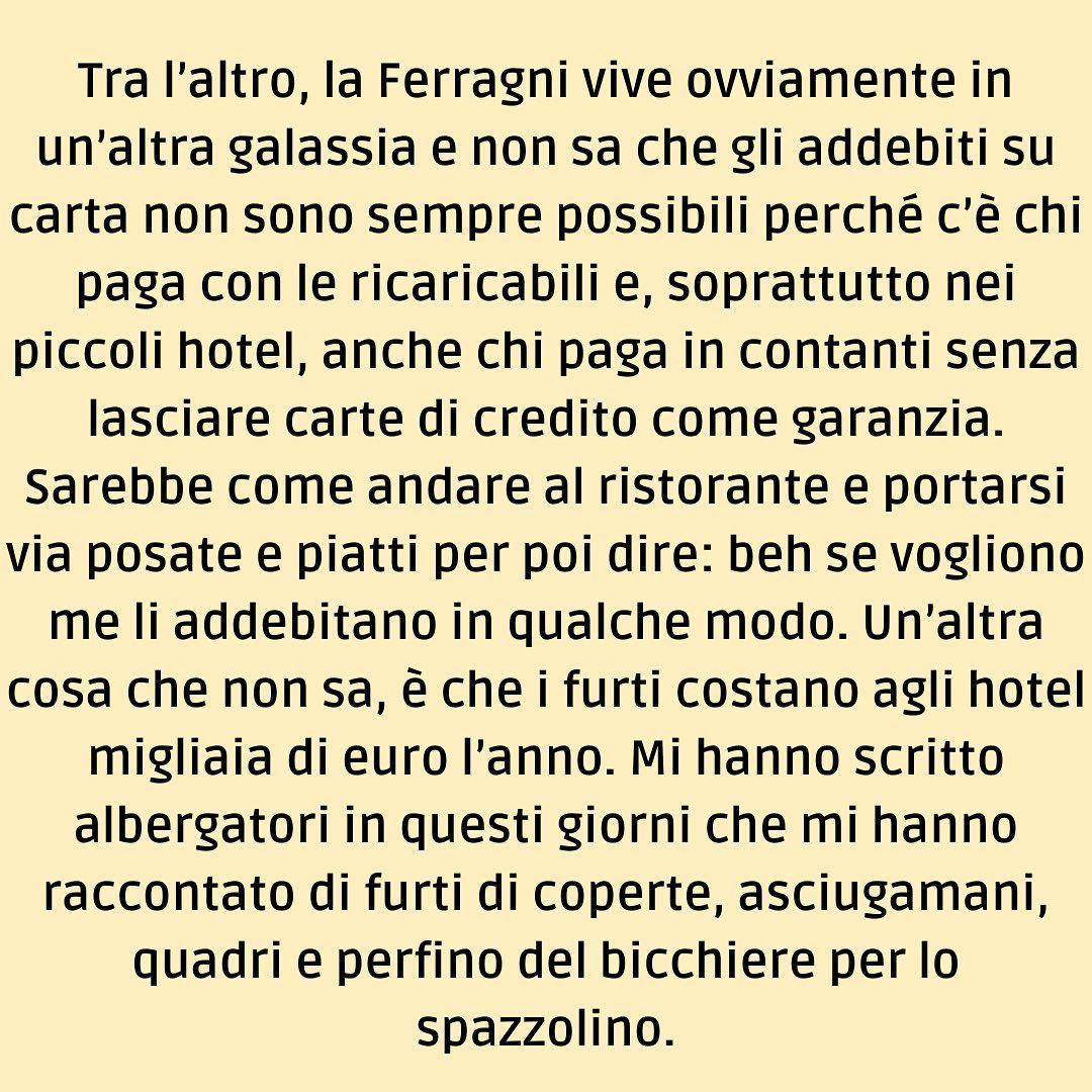 Selvaggia Lucarelli Una storia di accappatoi, furti glamour, Chiara Ferragni. Perché la legalità, in...