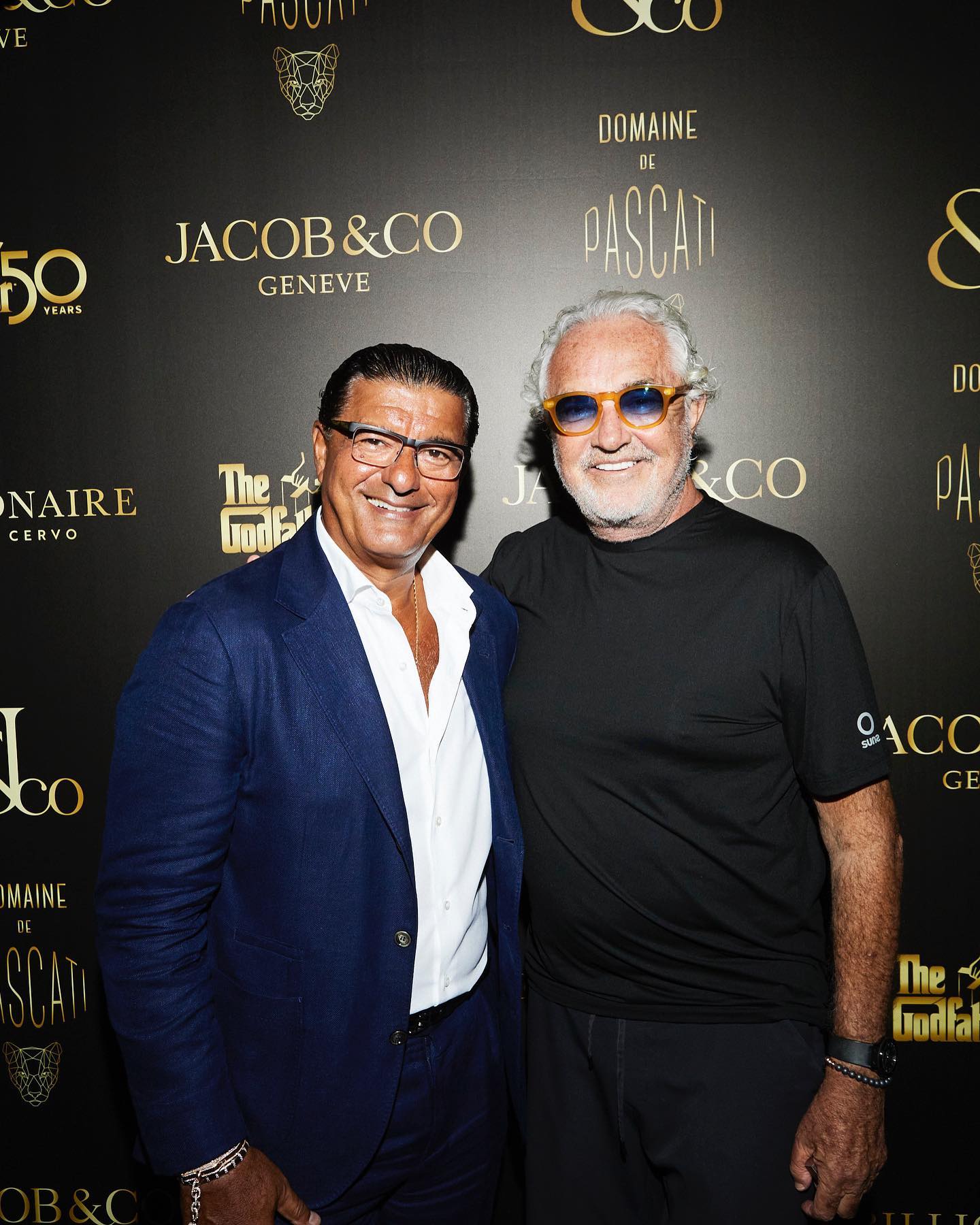 Flavio Briatore Last night at  with   ,  ,  and Silvia Domenicali at the  gala party...