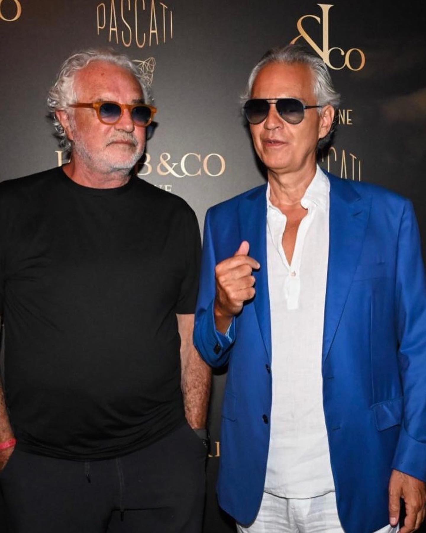 Flavio Briatore Last night at  with   ,  ,  and Silvia Domenicali at the  gala party...