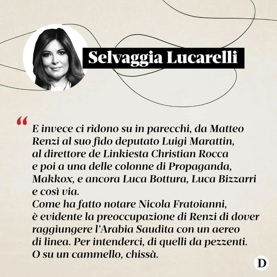 Selvaggia Lucarelli Quella di abolire i  per ridurre le  è una proposta coerente per una coalizione ...