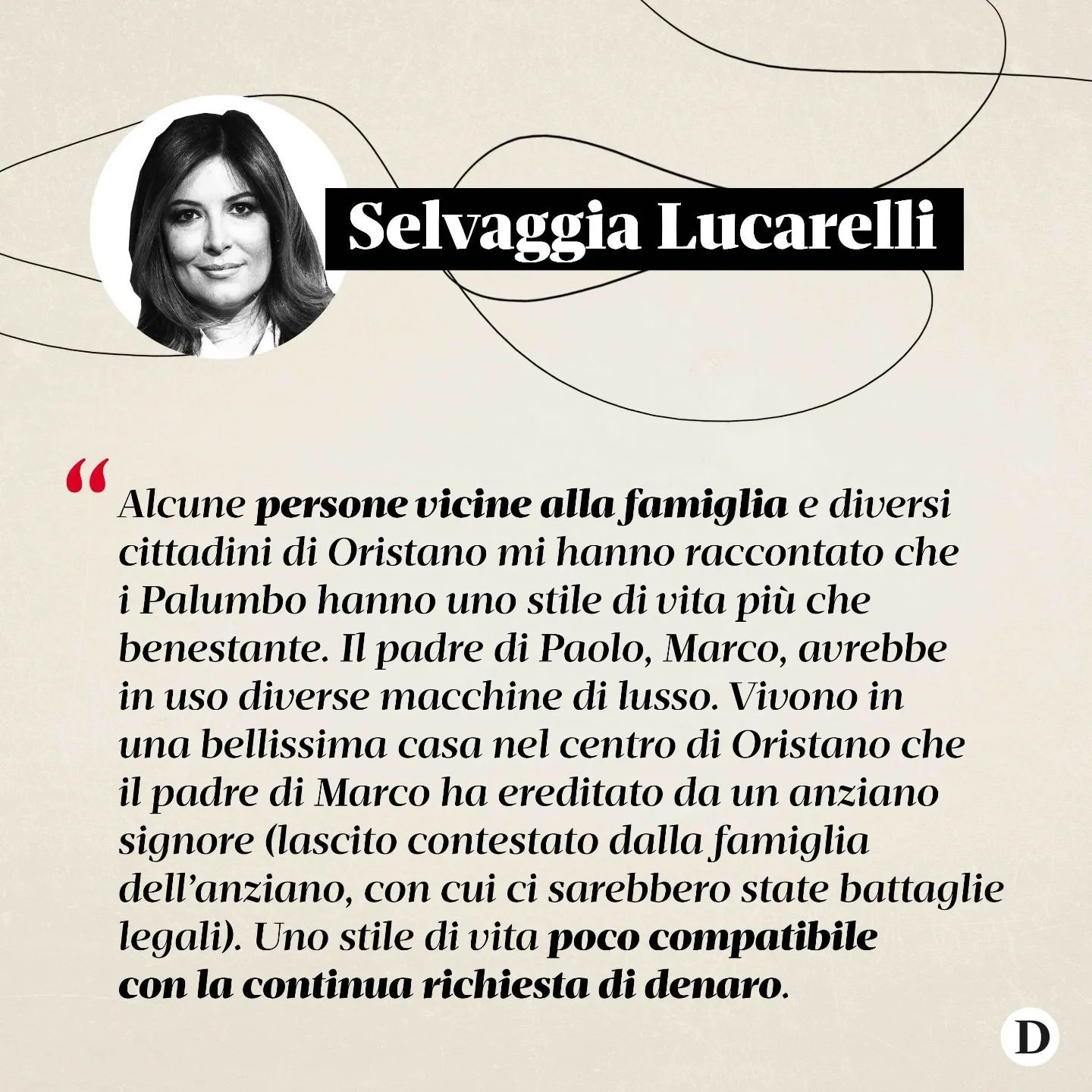 Selvaggia Lucarelli è un ragazzo sardo affetto da  Negli anni, insieme a suo padre Marco e a suo fra...