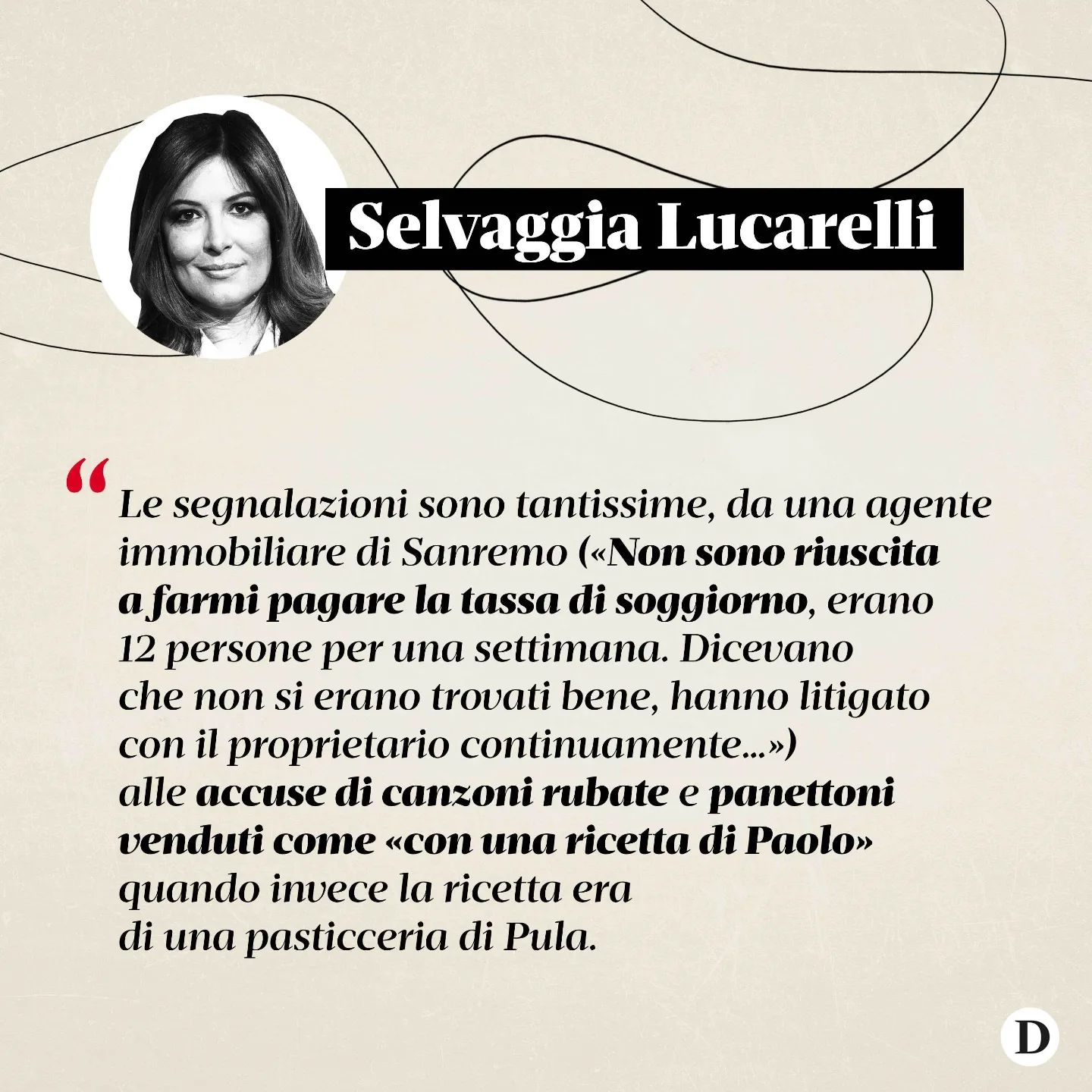 Selvaggia Lucarelli è un ragazzo sardo affetto da  Negli anni, insieme a suo padre Marco e a suo fra...