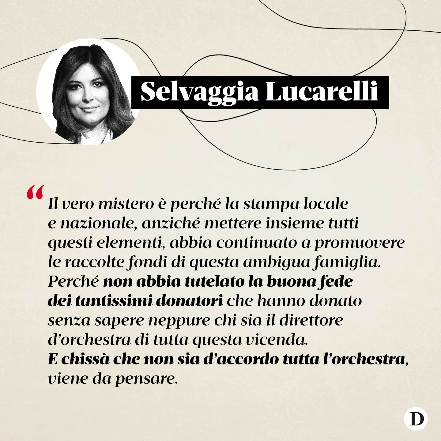 Selvaggia Lucarelli è un ragazzo sardo affetto da  Negli anni, insieme a suo padre Marco e a suo fra...