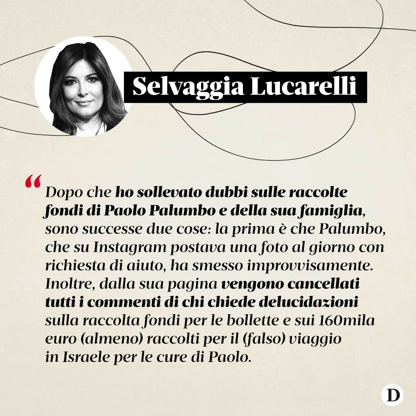 Selvaggia Lucarelli è un ragazzo sardo affetto da  Negli anni, insieme a suo padre Marco e a suo fra...