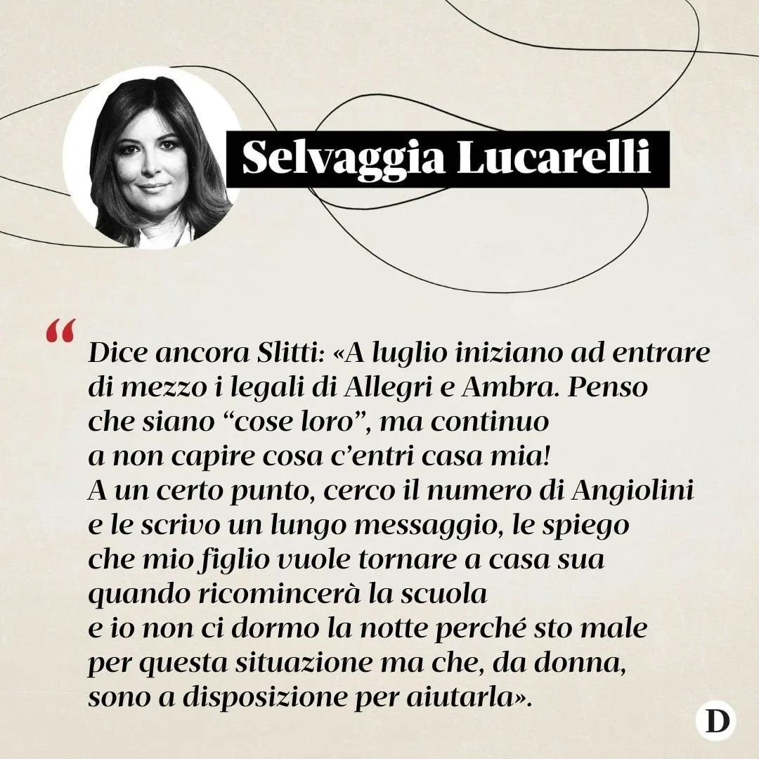 Selvaggia Lucarelli Silvia Slitti, famosa organizzatrice di eventi e moglie dell’ex calciatore Giamp...