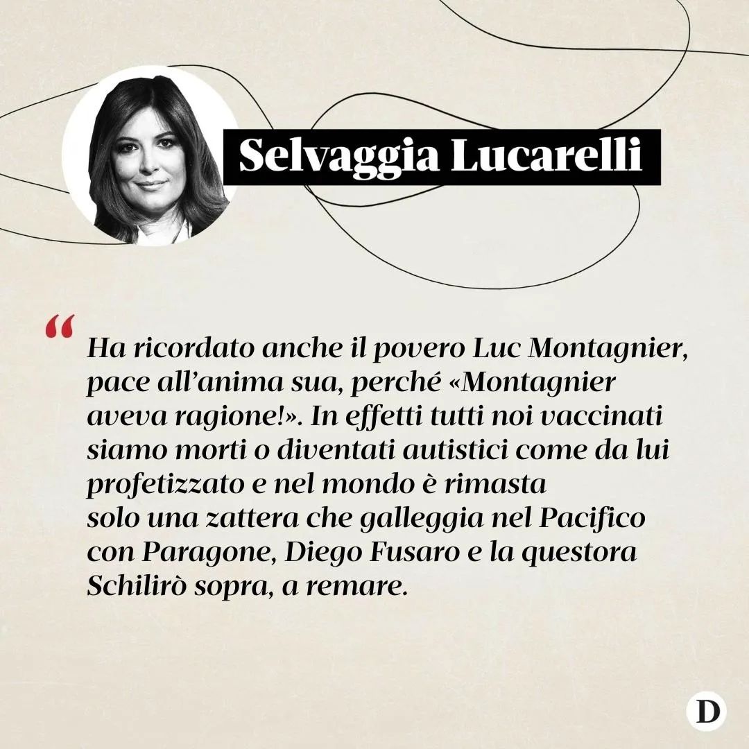 Selvaggia Lucarelli «Domenica ci andiamo a prendere il palazzo!», gridava alle folle Gianluigi  prim...