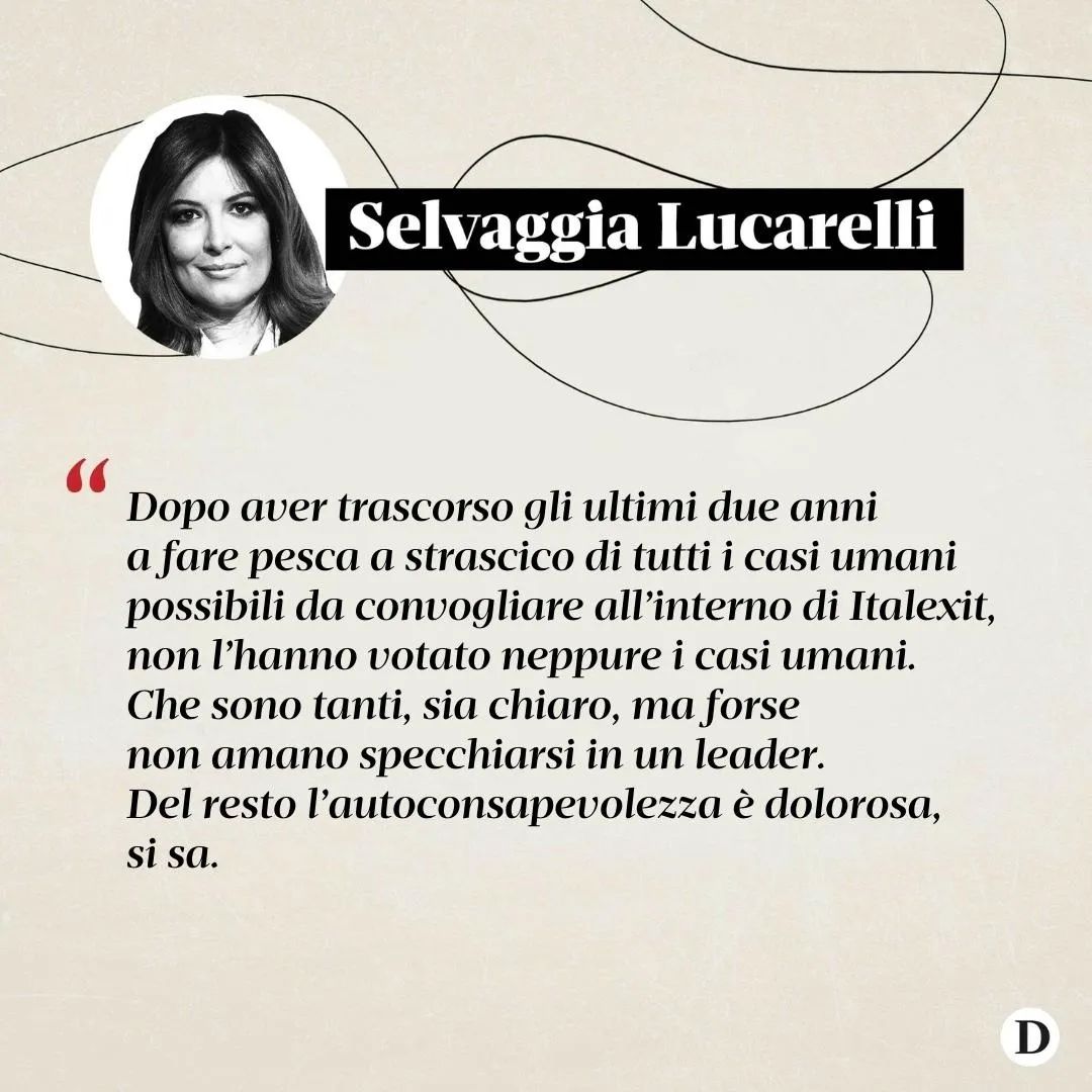 Selvaggia Lucarelli «Domenica ci andiamo a prendere il palazzo!», gridava alle folle Gianluigi  prim...