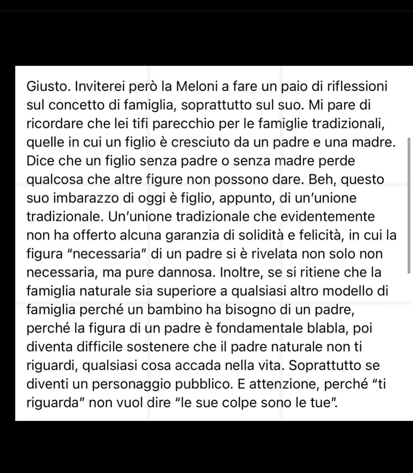 Selvaggia Lucarelli Quello che penso di Giorgia Meloni e della notizia sul vecchio arresto del padre...