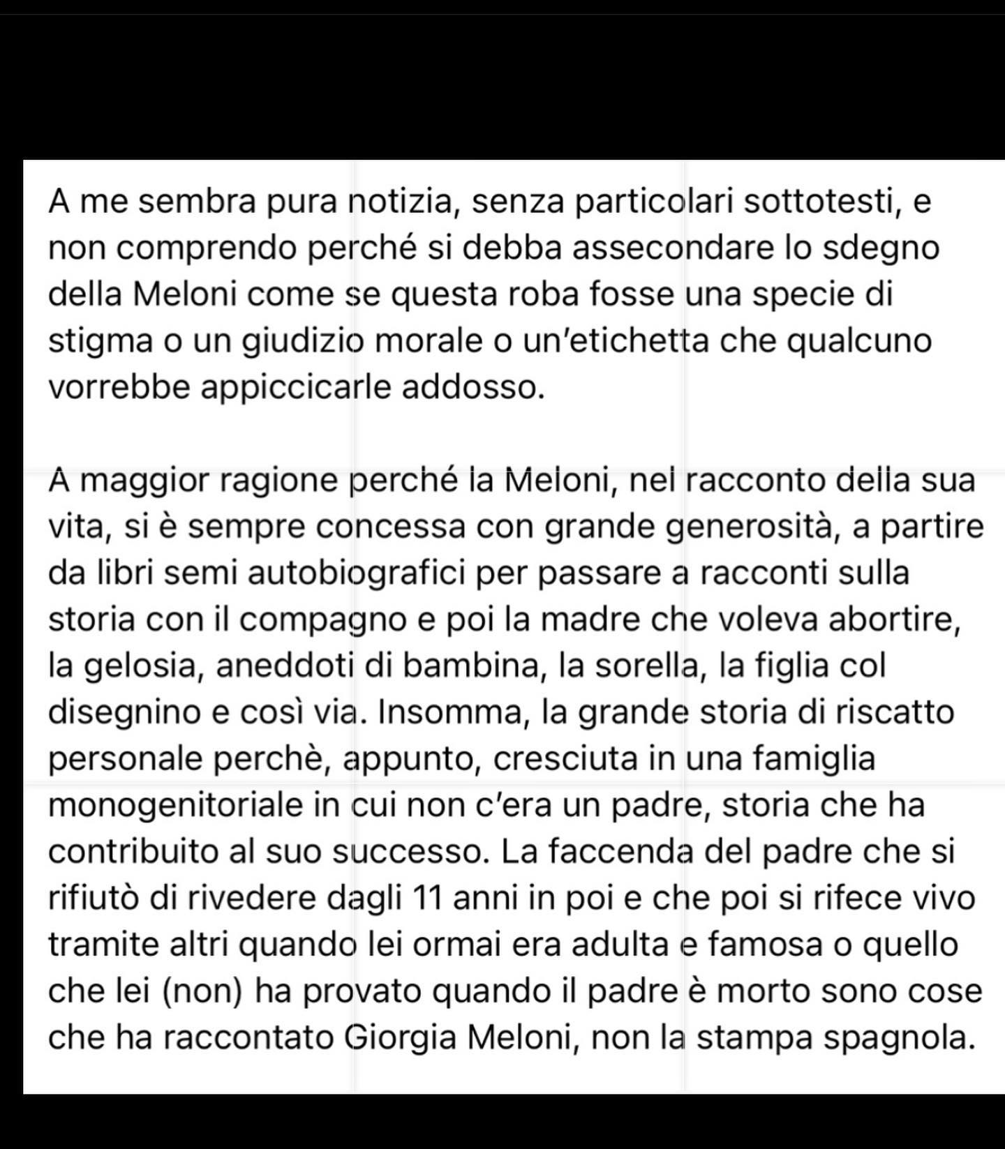 Selvaggia Lucarelli Quello che penso di Giorgia Meloni e della notizia sul vecchio arresto del padre...