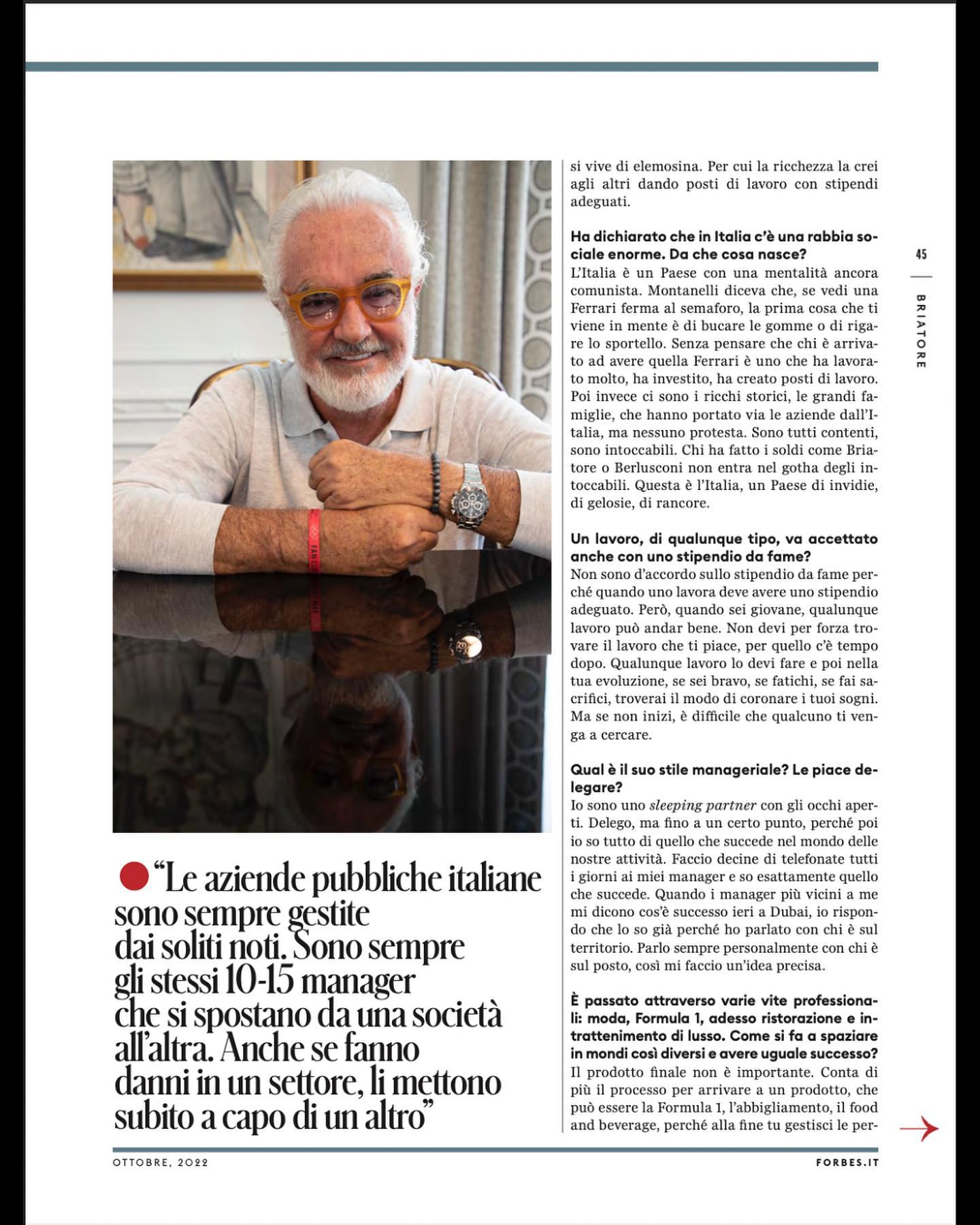 Flavio Briatore Cover story di  
Foto di...