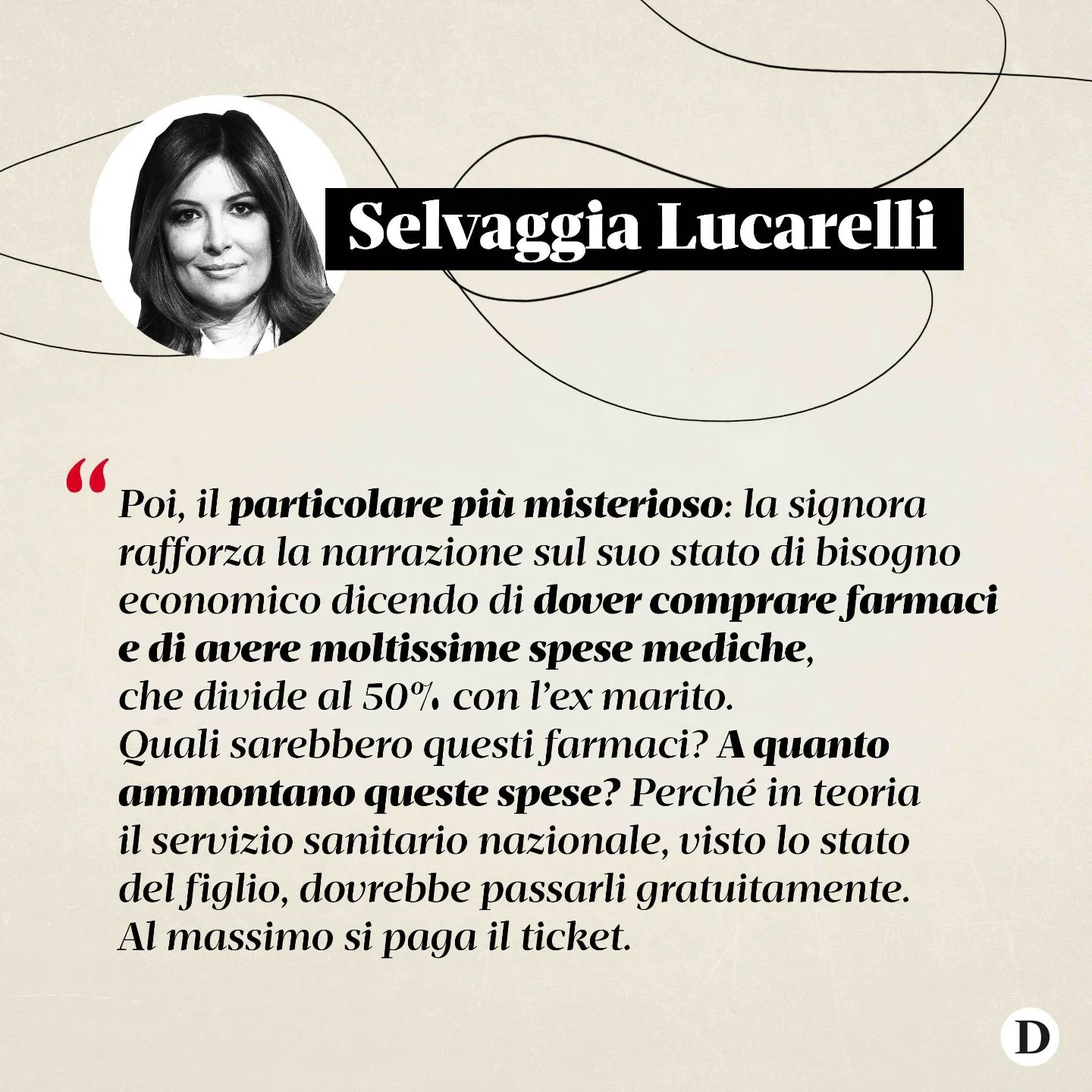 Selvaggia Lucarelli C’è un servizio andato in onda a  che rappresenta esattamente tutto quello che c...