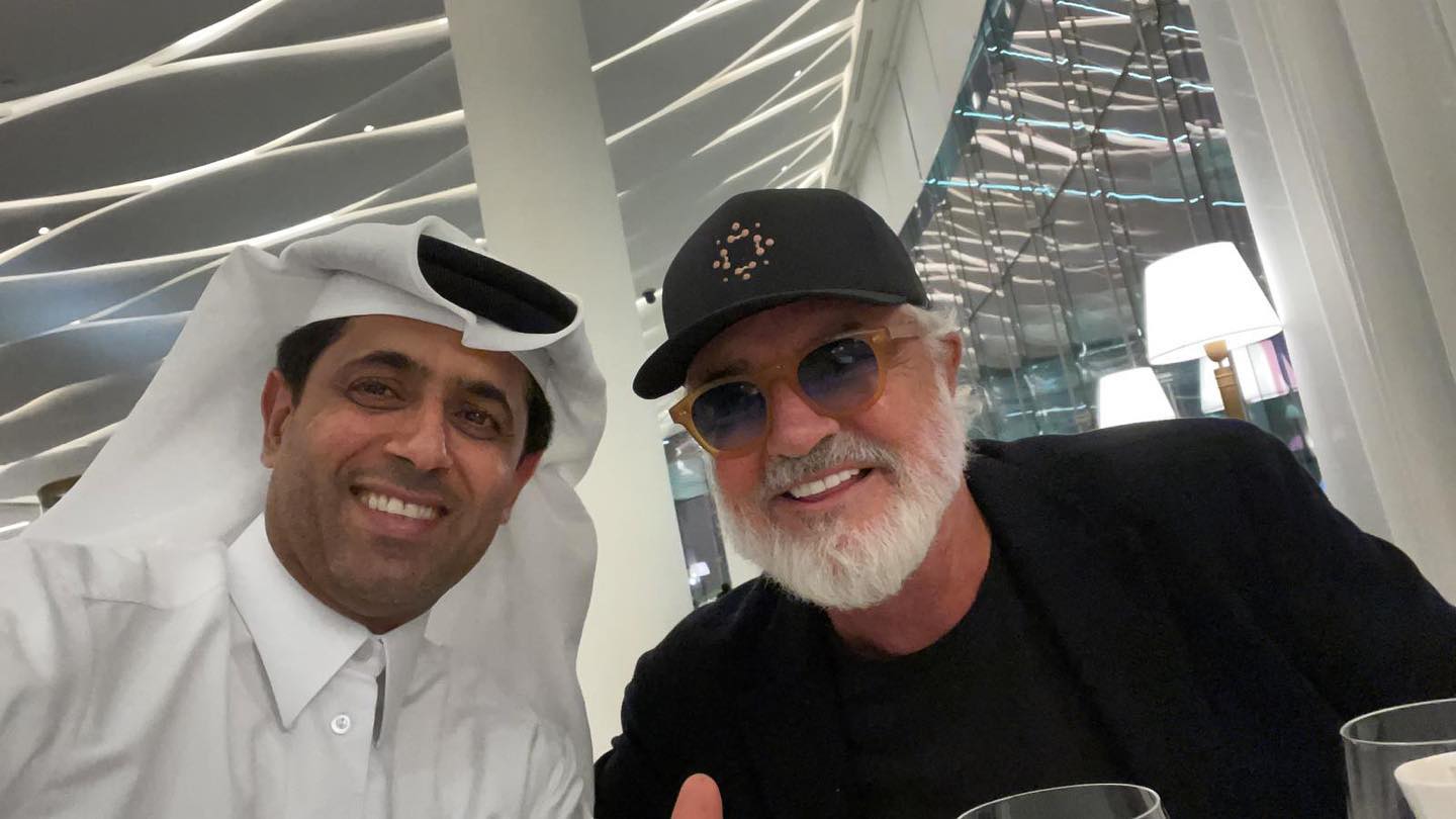 Flavio Briatore A few days ago in Doha with my friend Nasser Al-Kelaifi, President of Paris Sain...