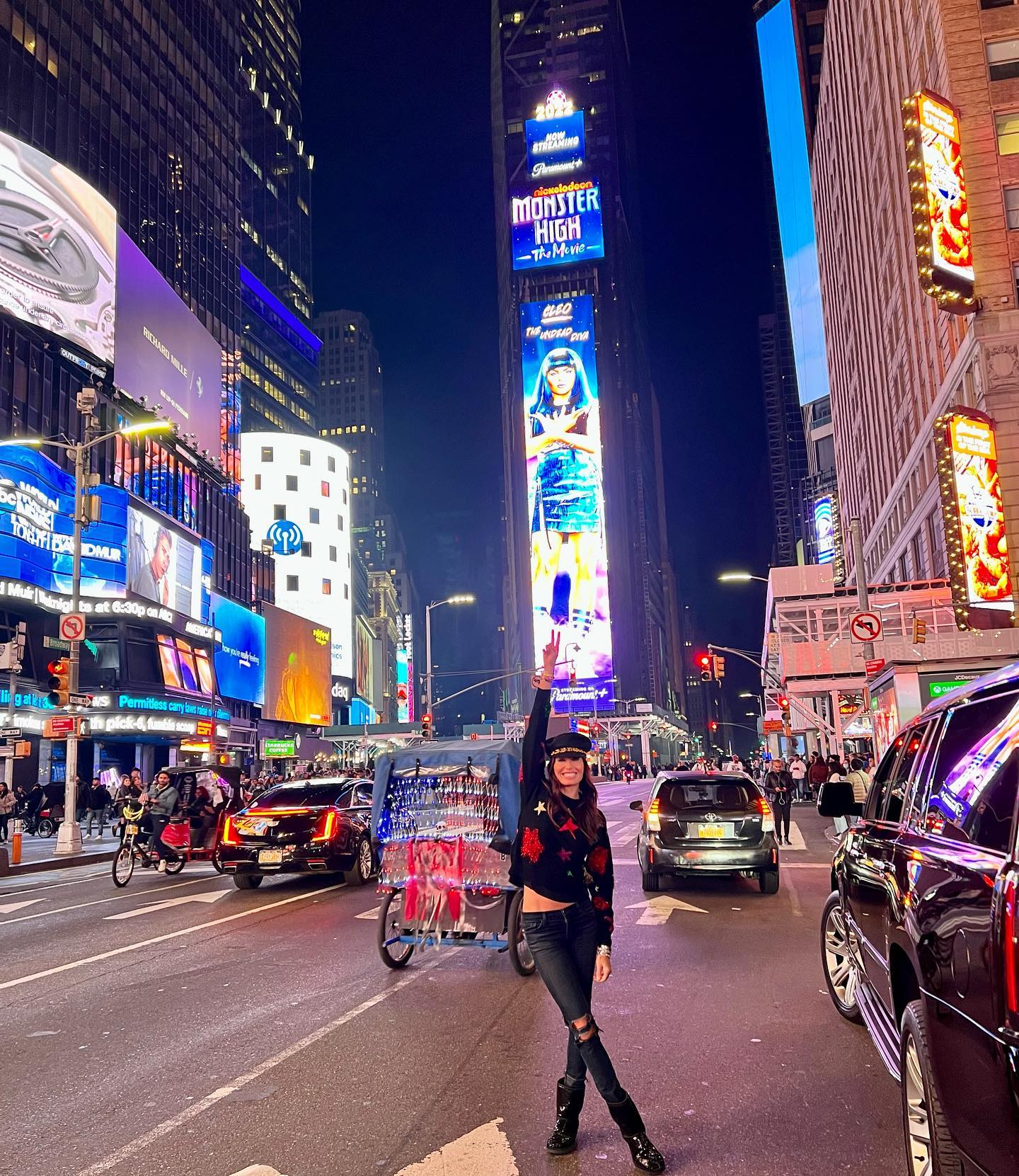 Elisabetta Gregoraci • Times Square 
Il cuore della città che non dorme mai....