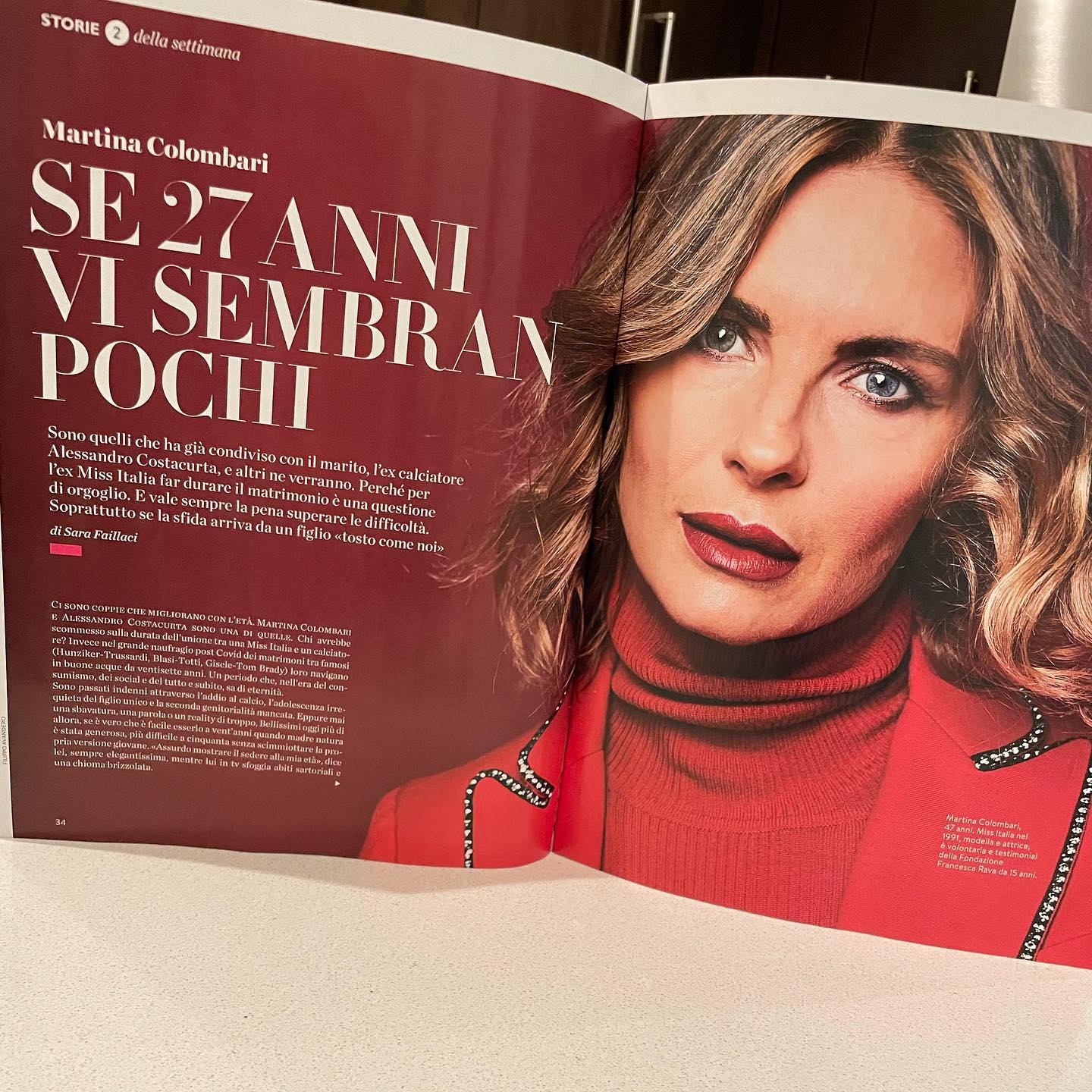 Martina Colombari “Se 27 anni vi sembran pochi.” 

In edicola sul settimanale F la mia intervista ...