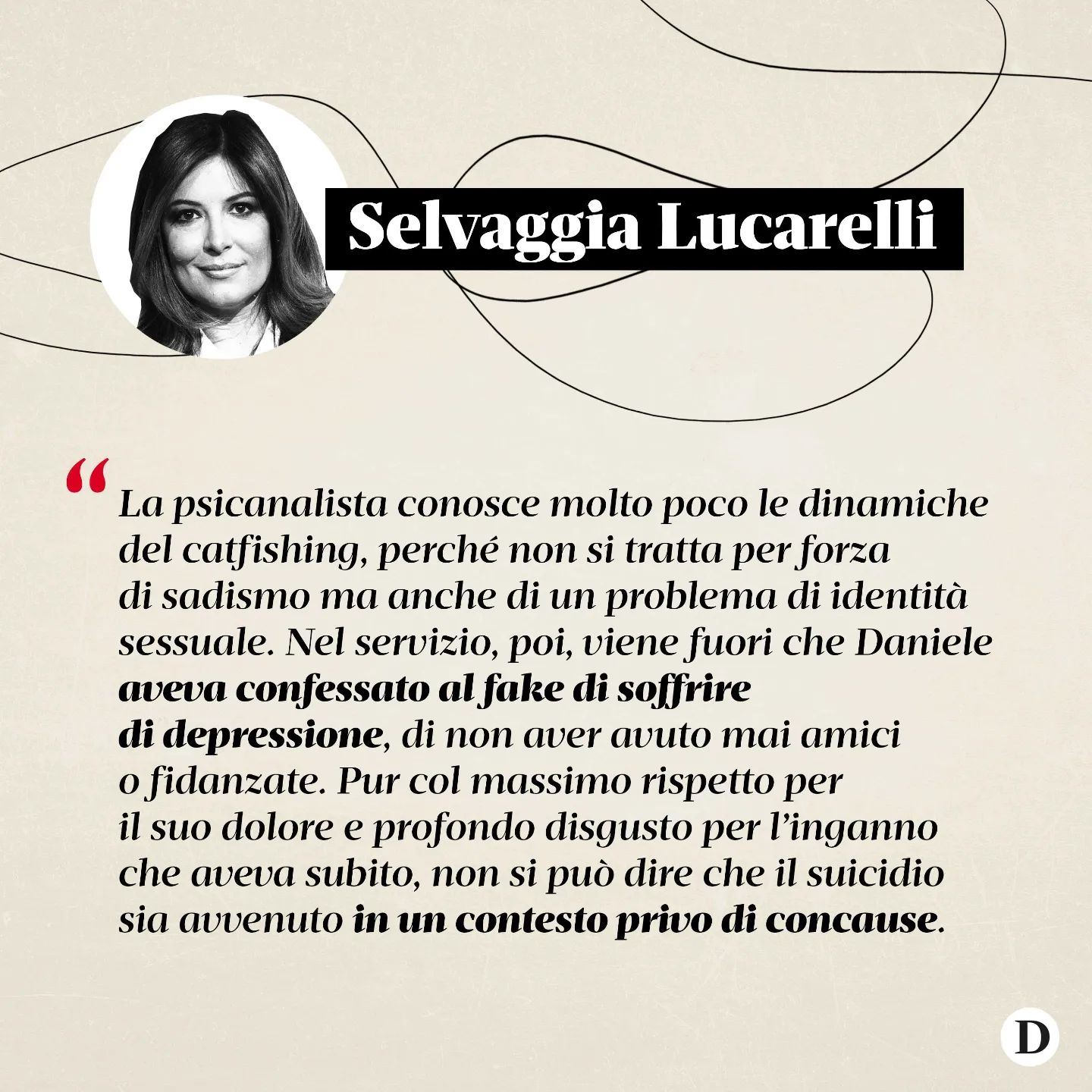 Selvaggia Lucarelli Sono due decenni che si assiste allo scempio che  fanno del  che accettiamo le i...