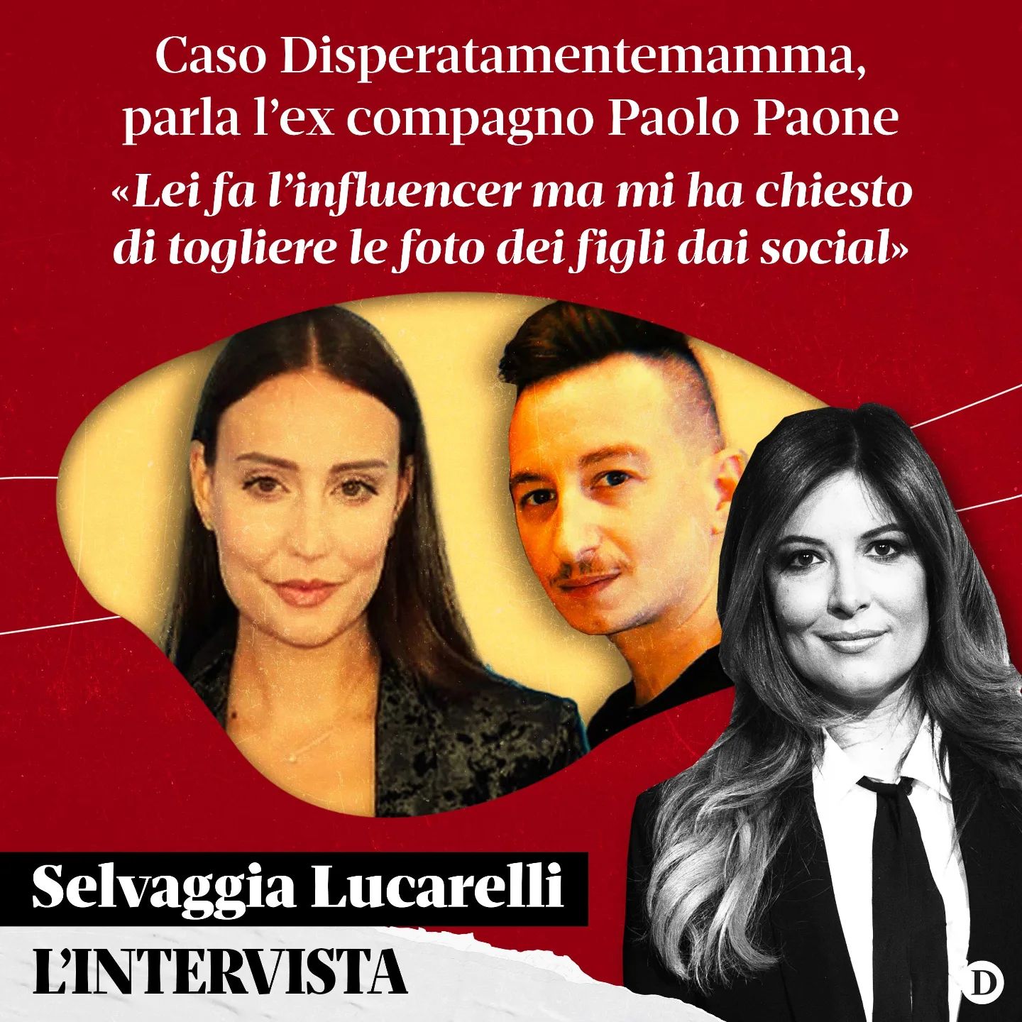 Selvaggia Lucarelli “ è l’ex compagno di  la mamma influencer (nota su Instagram come  al centro del...