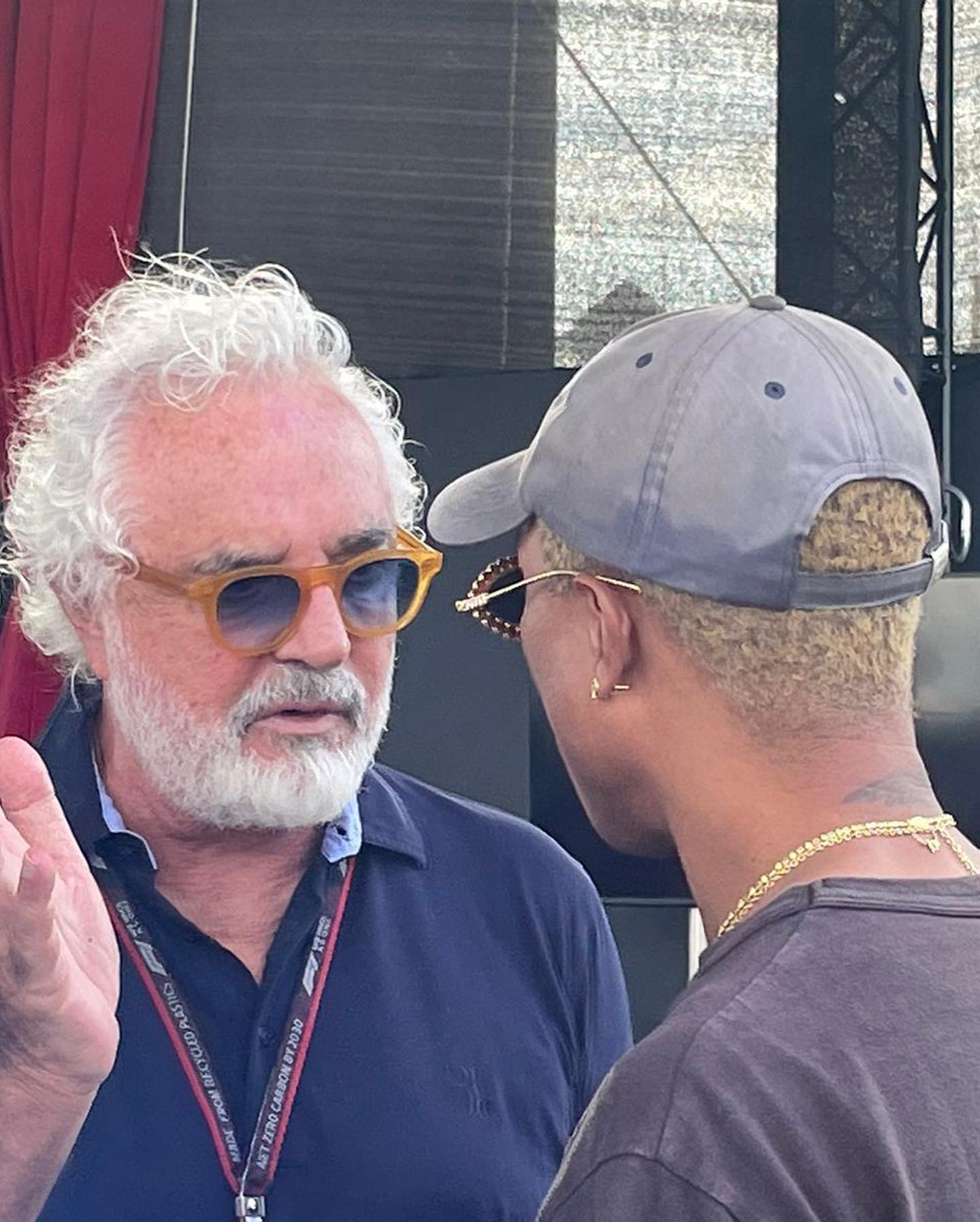 Flavio Briatore With  at the Abu Dhabi  Grand Prix...