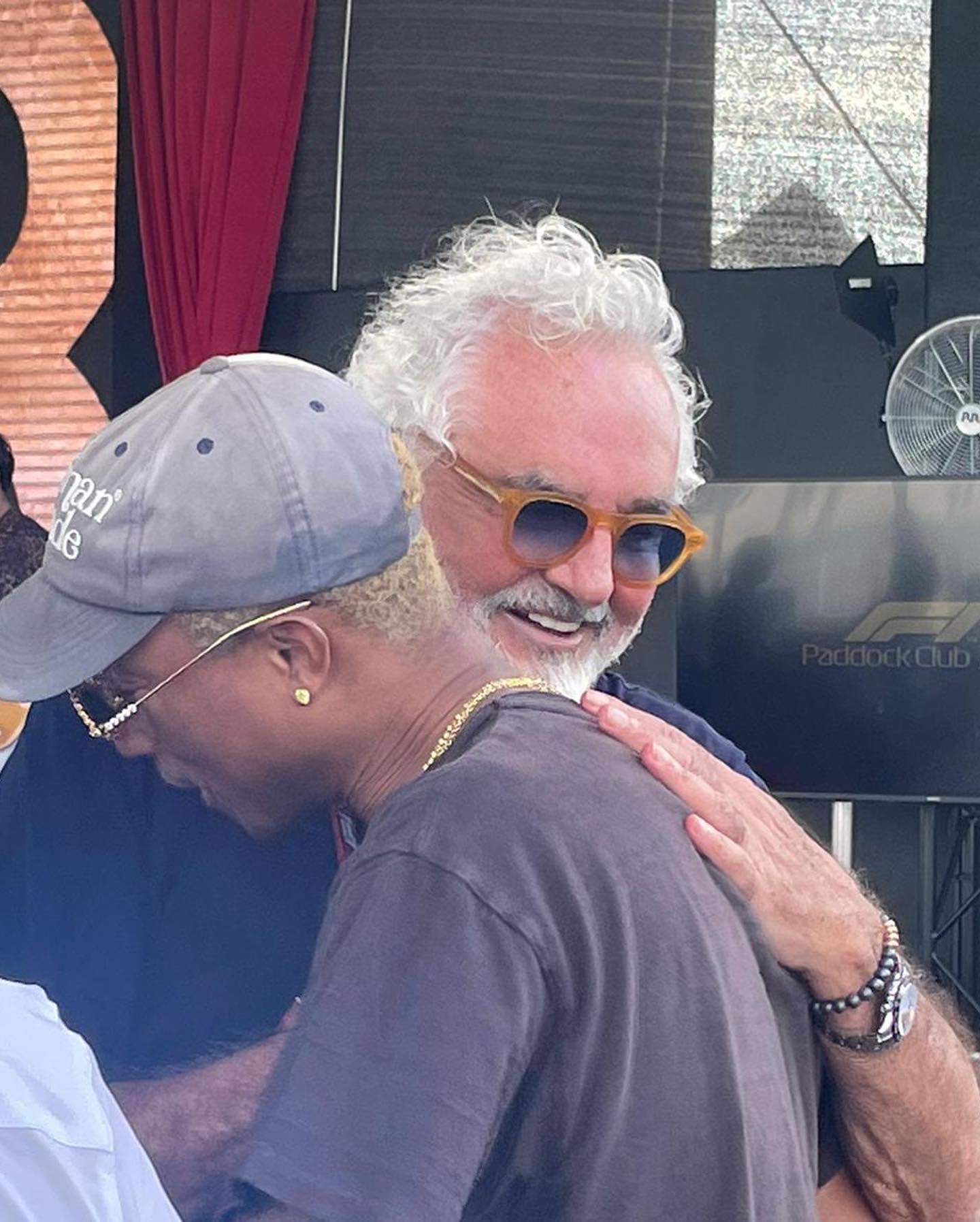 Flavio Briatore With  at the Abu Dhabi  Grand Prix...